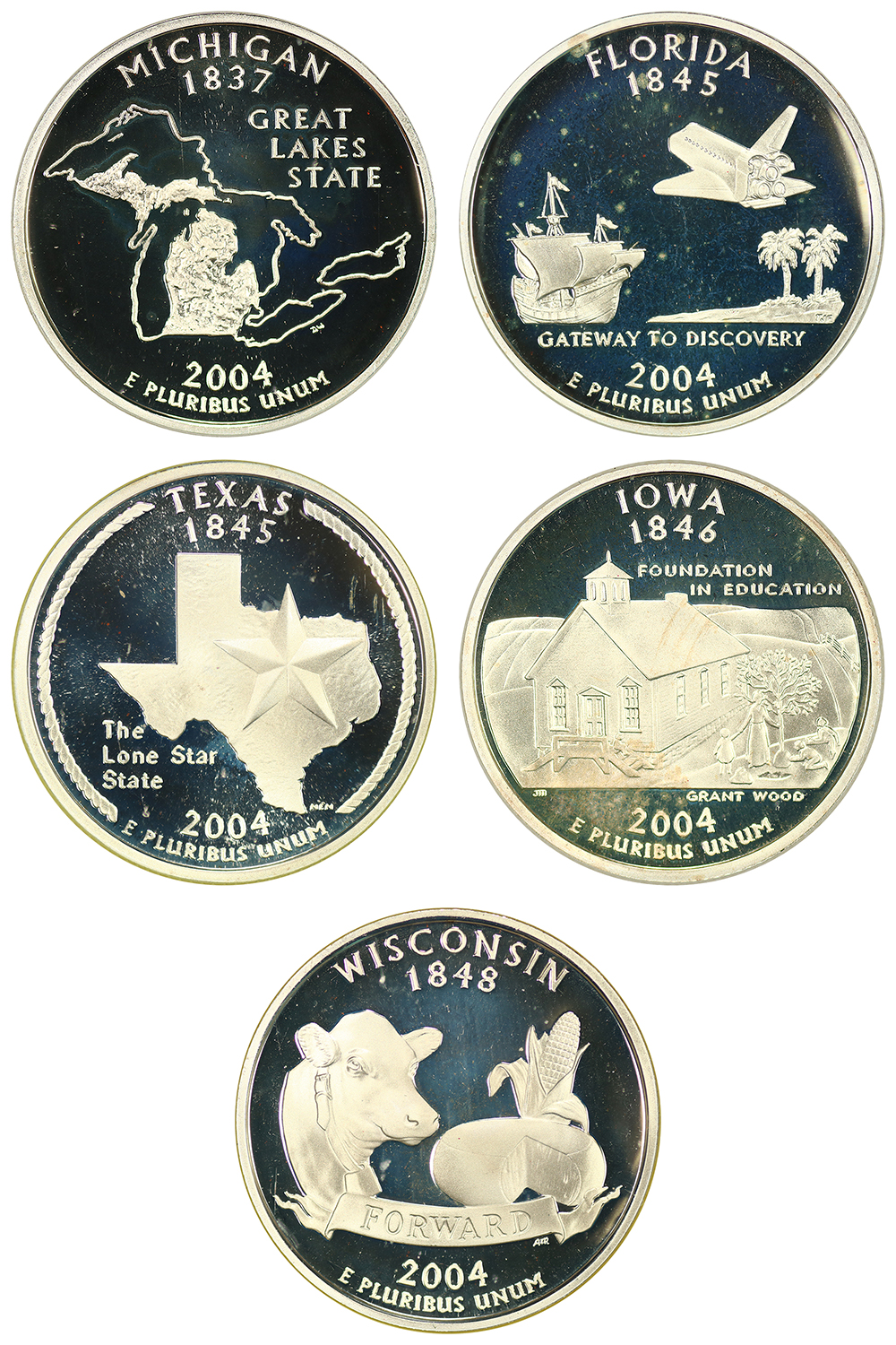 2004-S 1c-$1 Silver Proof Set, 11 Coins PR thumbnail 8