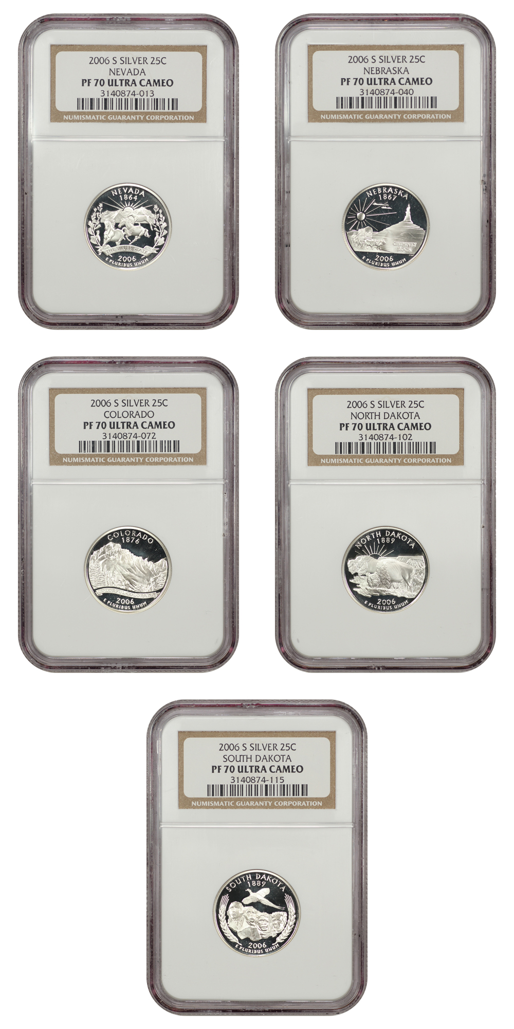 2006-S 1c-$1 Silver Proof Set, 10 Coins PR thumbnail 6