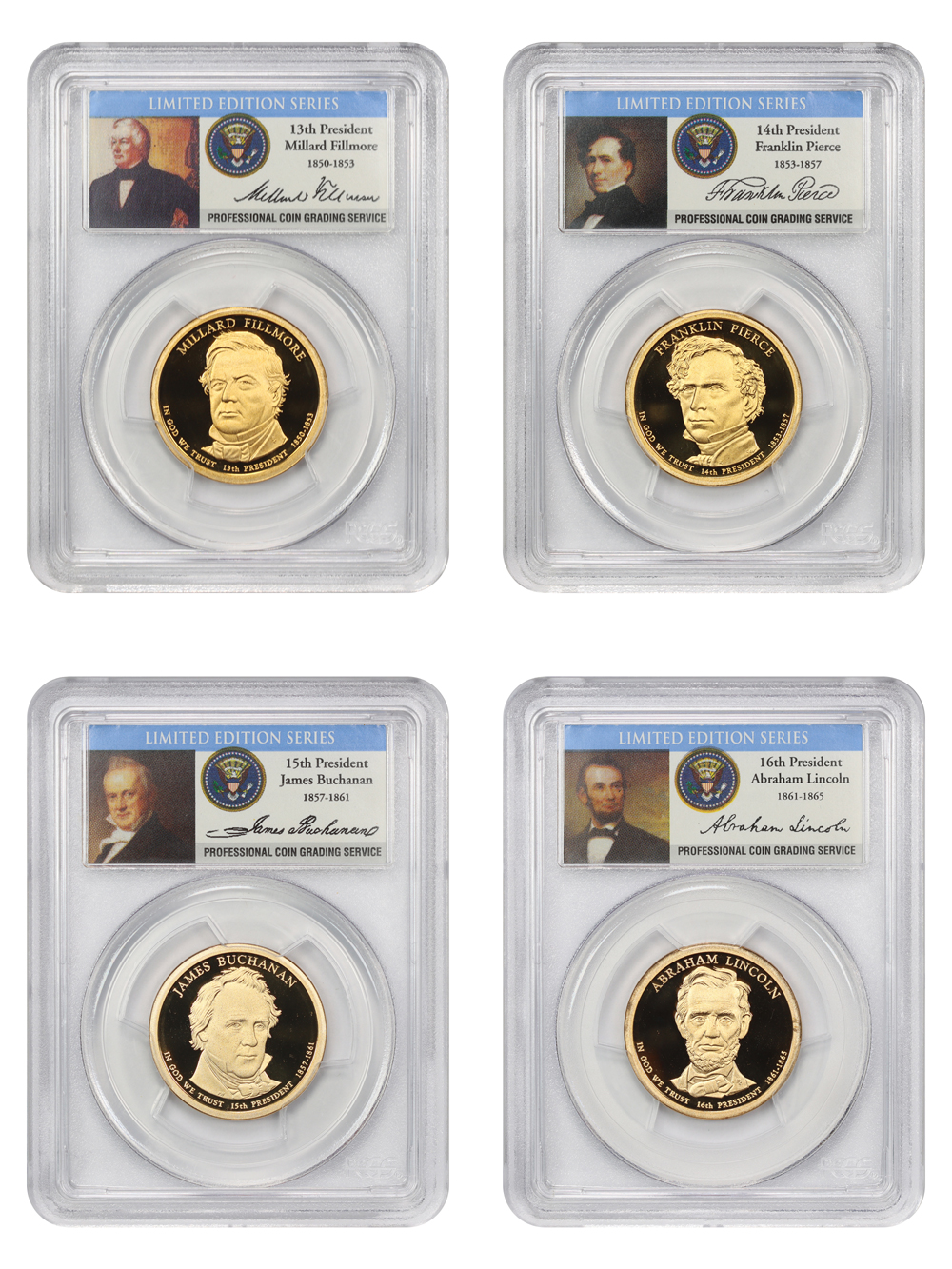 2010-S $1  Presidential Proof Set, 4 Coins PR thumbnail 9