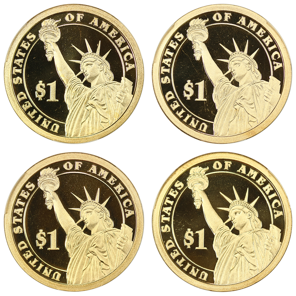 2009-S $1  Presidential Proof Set, 4 Coins PR thumbnail 6