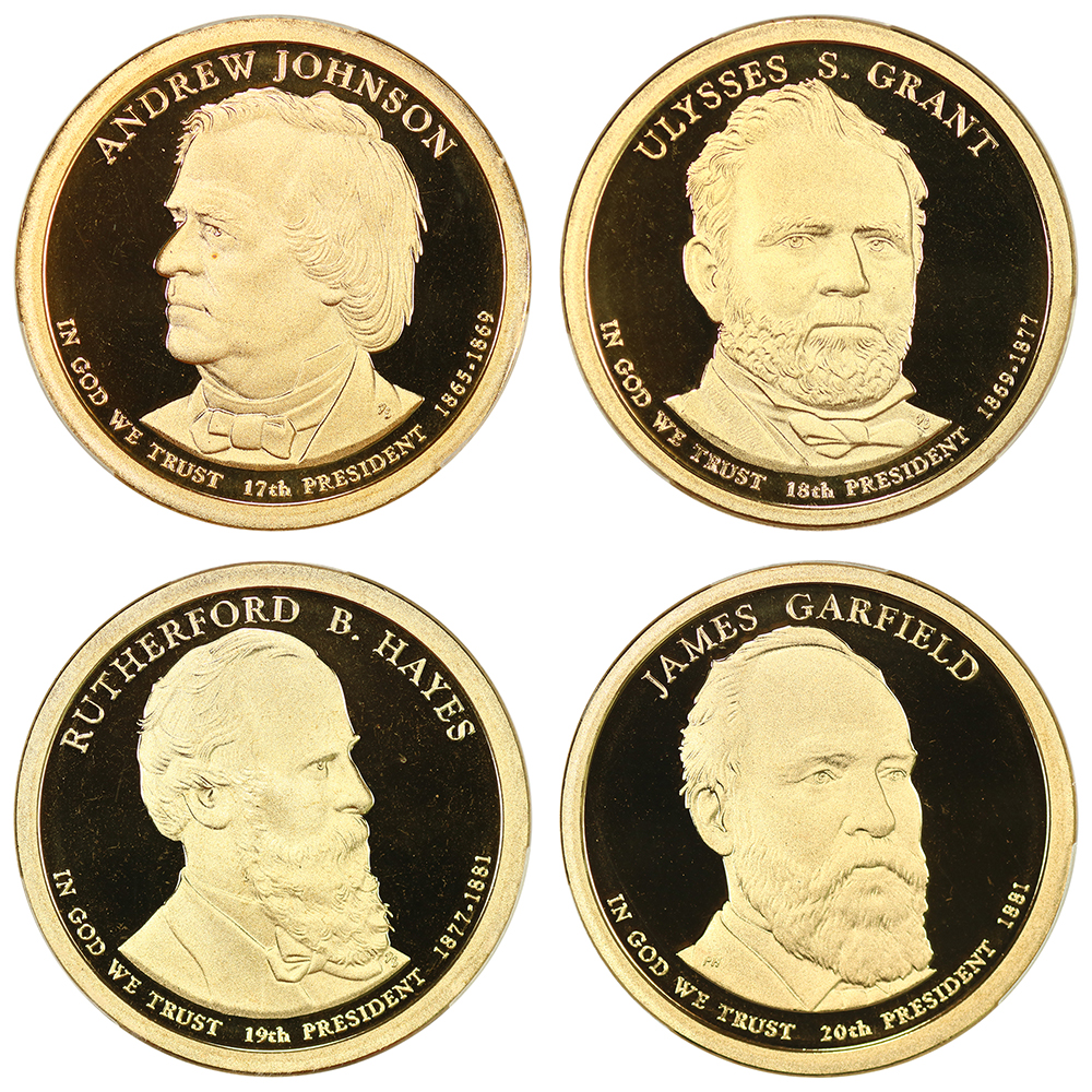 2011-S $1  Presidential Proof Set, 4 Coins PR thumbnail 18