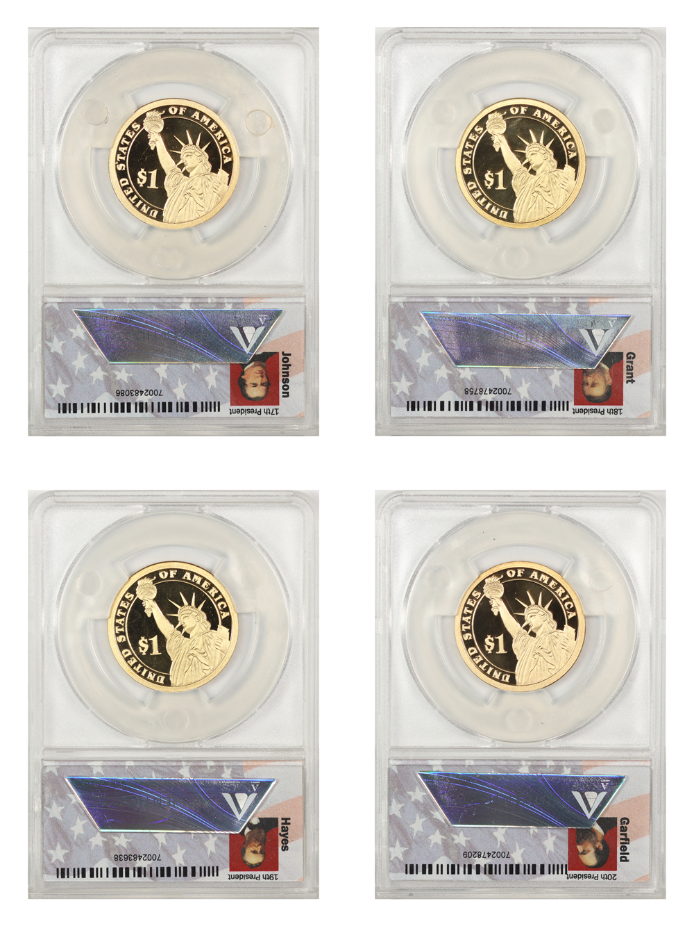 2011-S $1  Presidential Proof Set, 4 Coins PR thumbnail 15