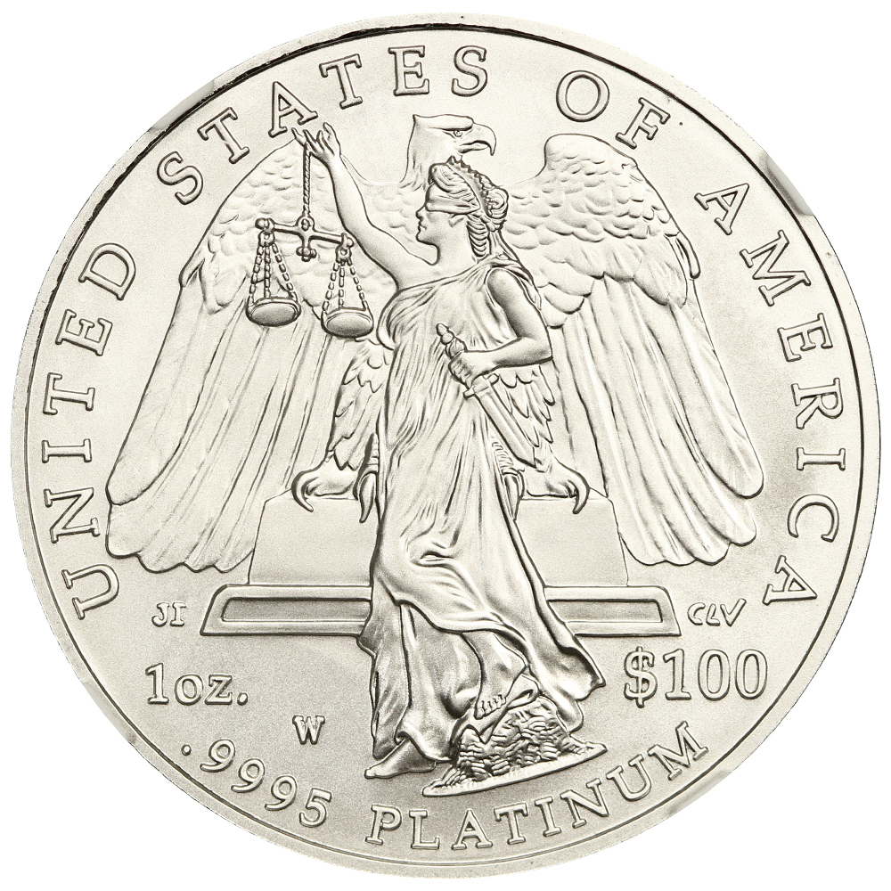2008-W P$100  Platinum Eagle, Burnished MS70 thumbnail 13
