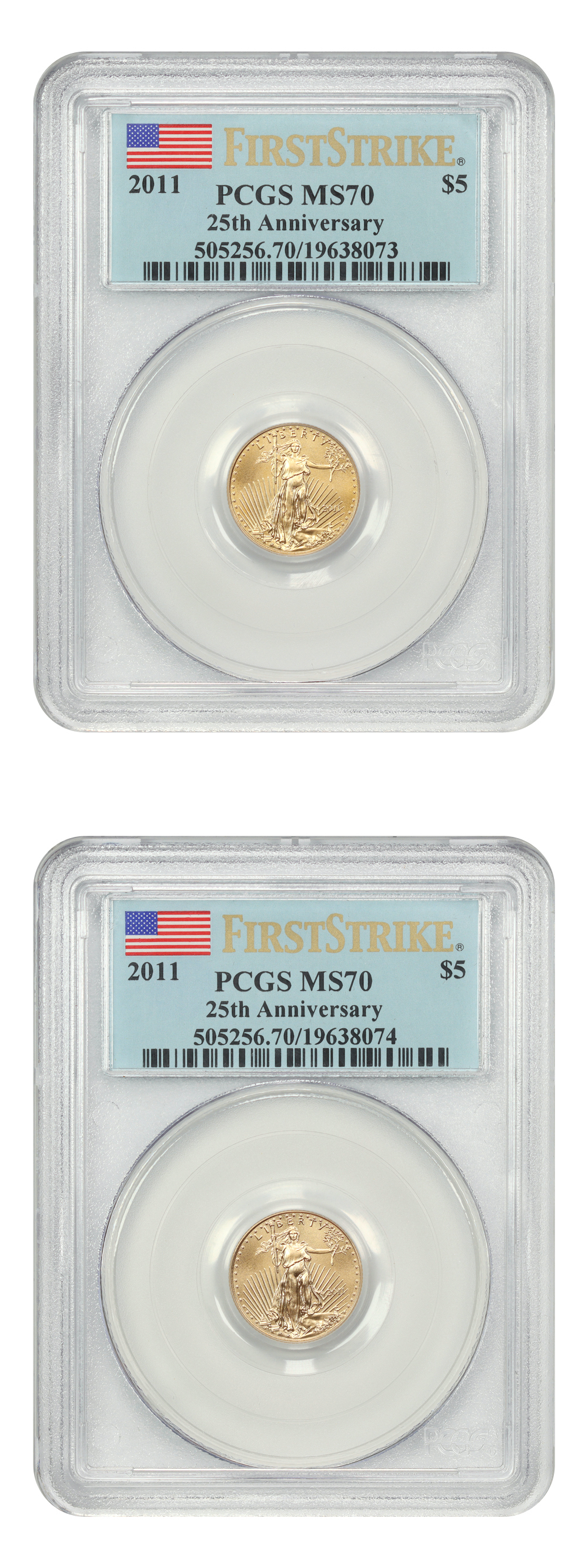 2011 $5  Gold Eagle, 25th Anniversary MS65 thumbnail 9