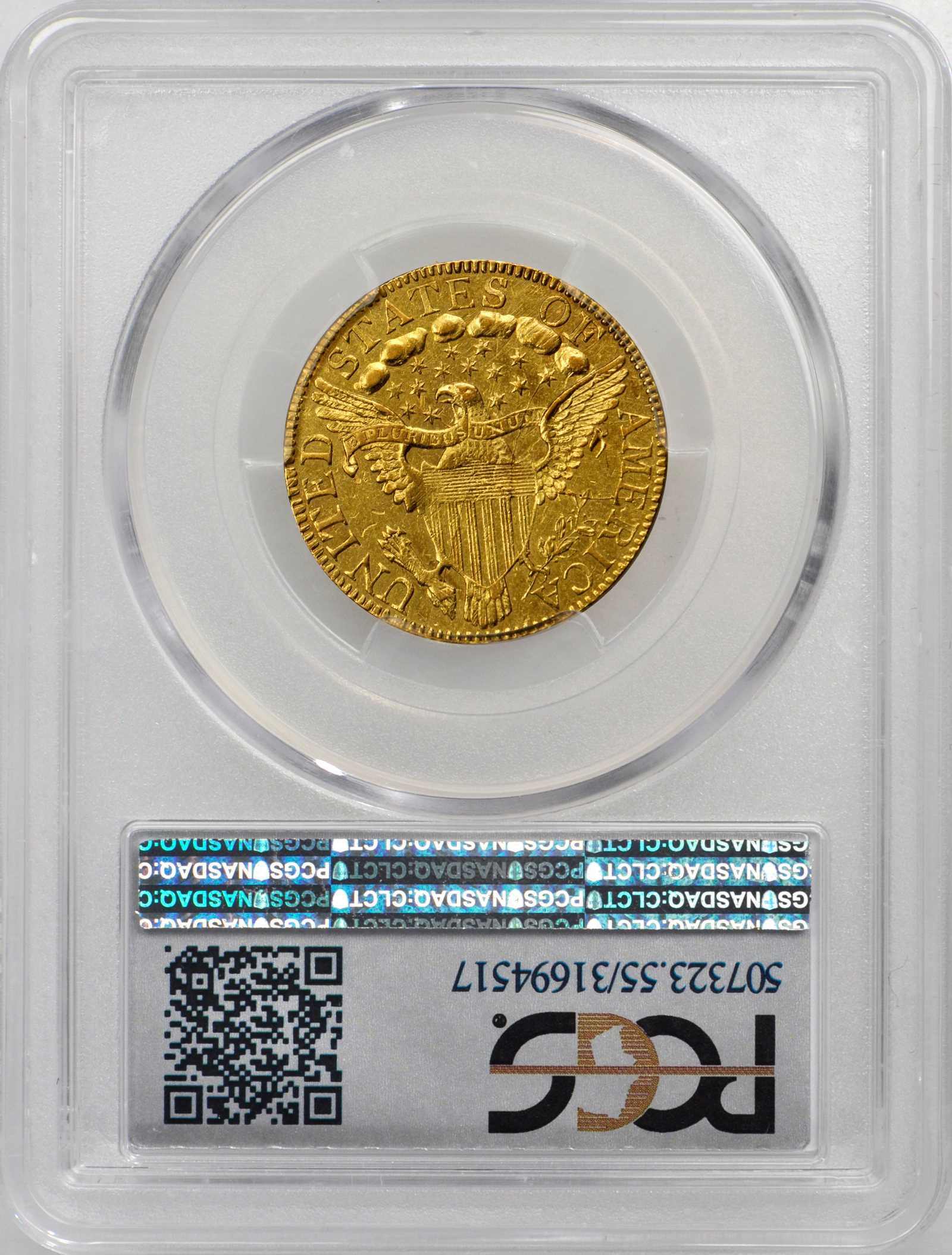 1798 $5  Large Eagle, Large 8, 14 Stars AU58 thumbnail 15
