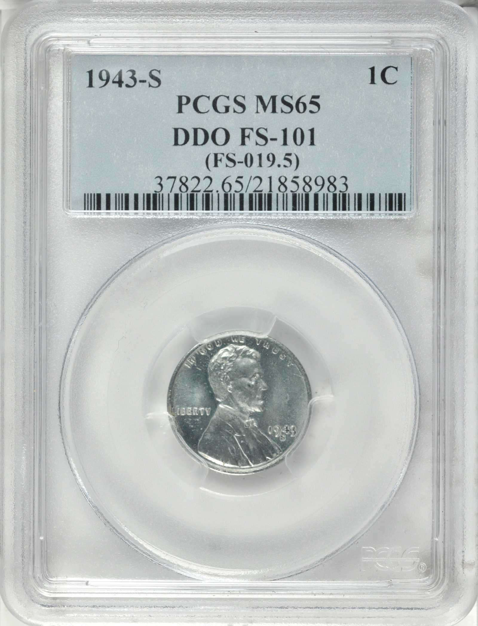 1943/2-S 1c Steel, Doubled Die Obverse, FS-101 MS60 thumbnail 12