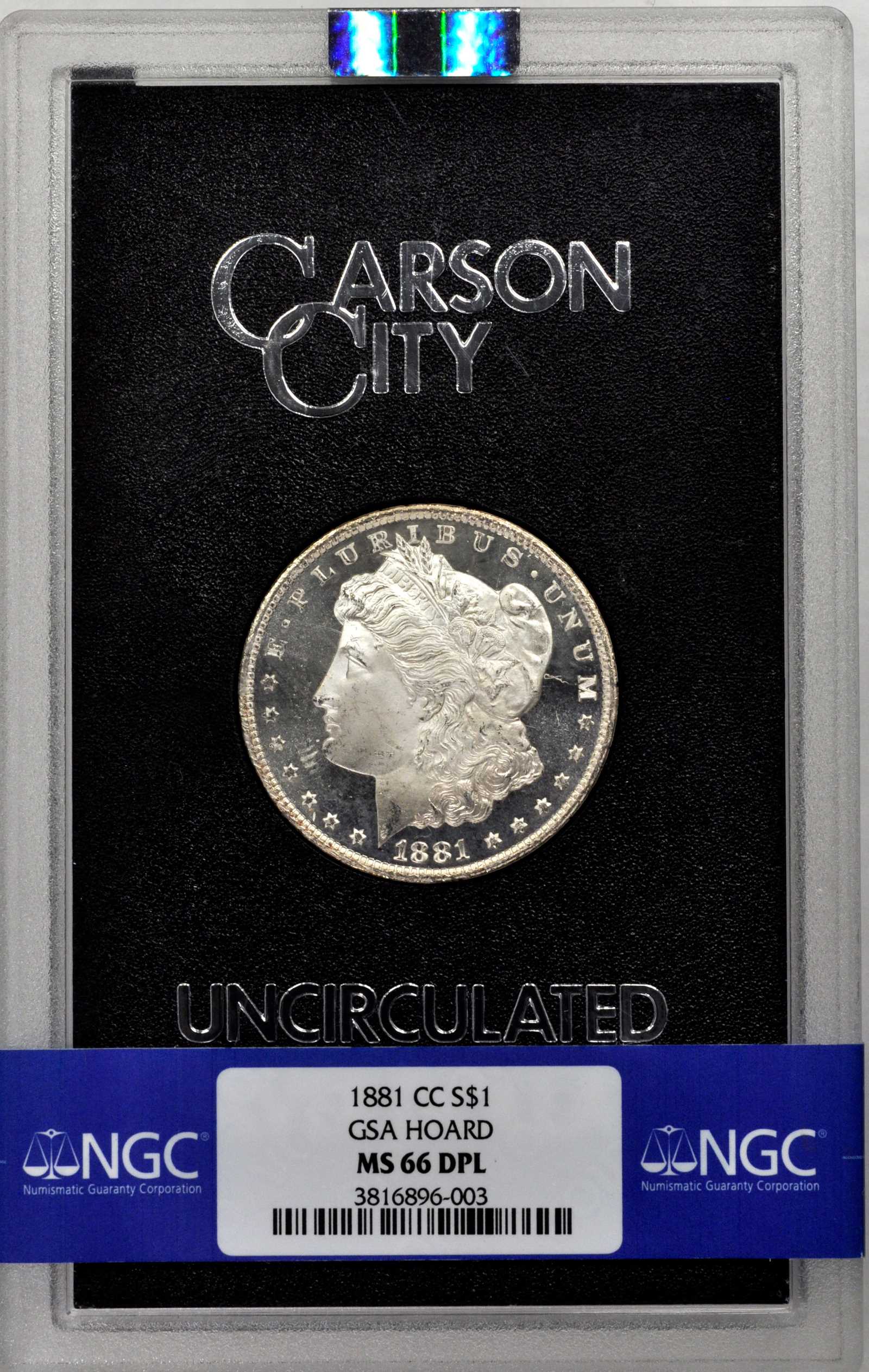 1881-CC $1  GSA Hoard, Hard package MS DMPL MS61 DMPL thumbnail 13
