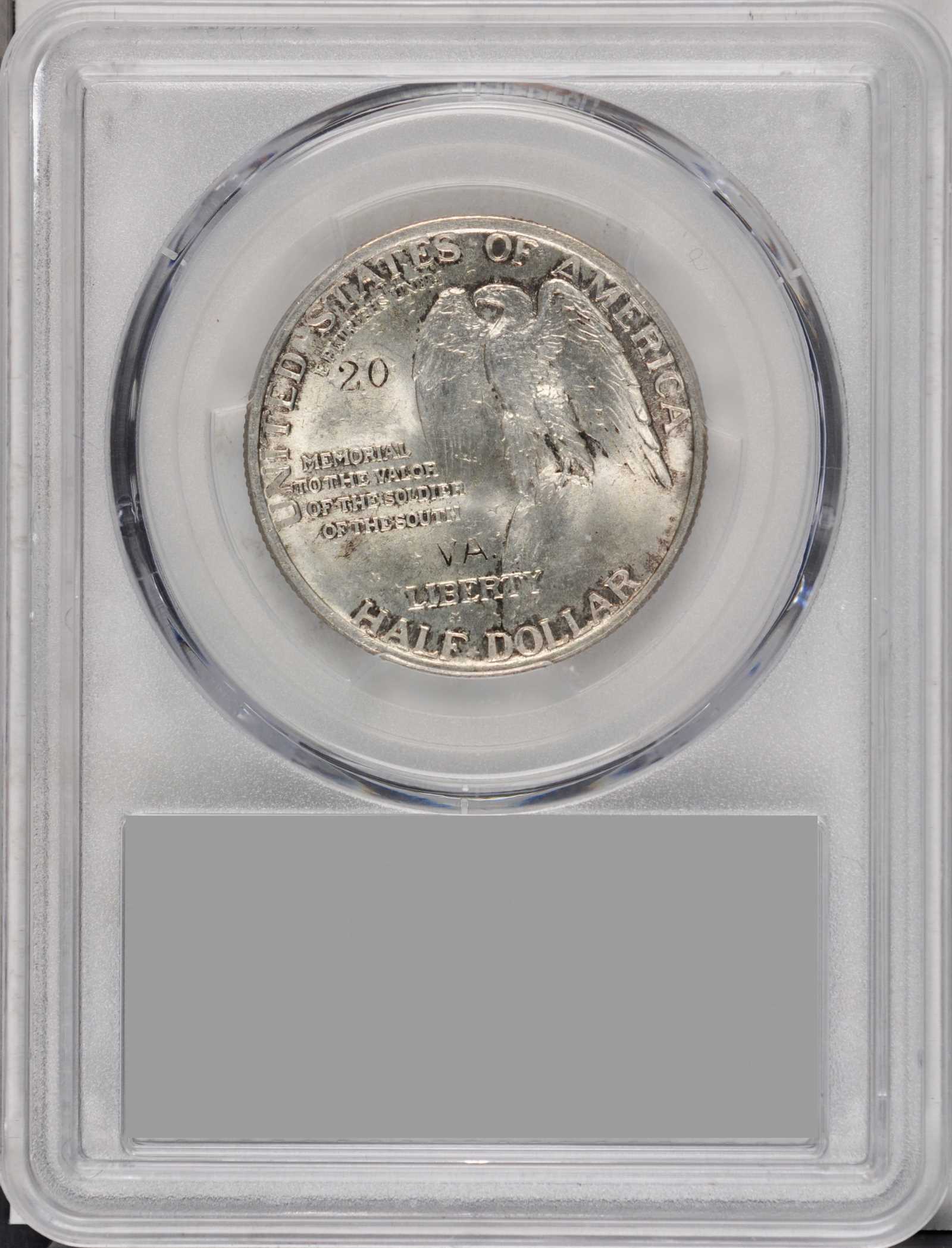 1925 50c Stone Mountain, VA. Counterstamp AU55 thumbnail 5