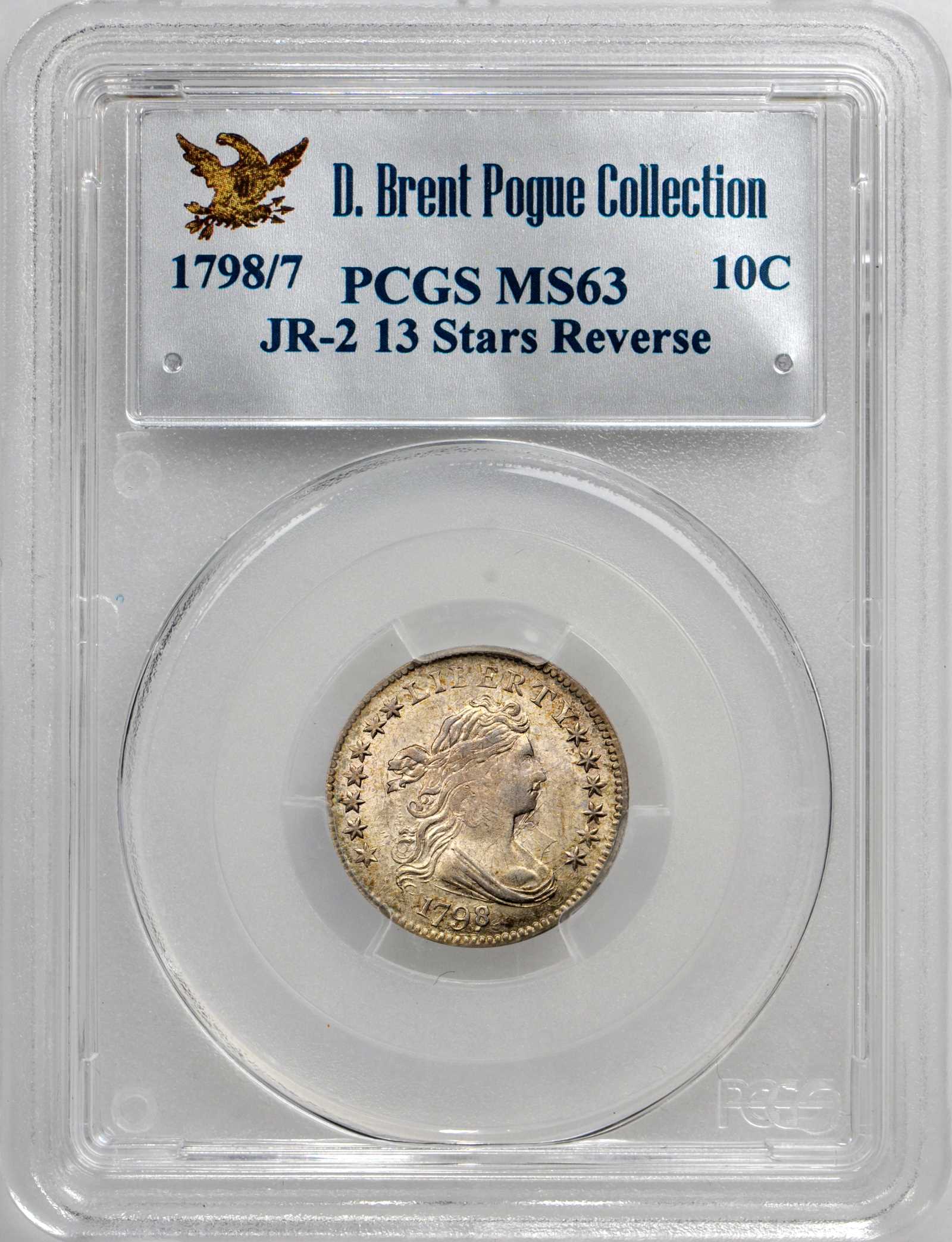1798/97 10c 13 Stars Reverse, JR-2 MS thumbnail 2
