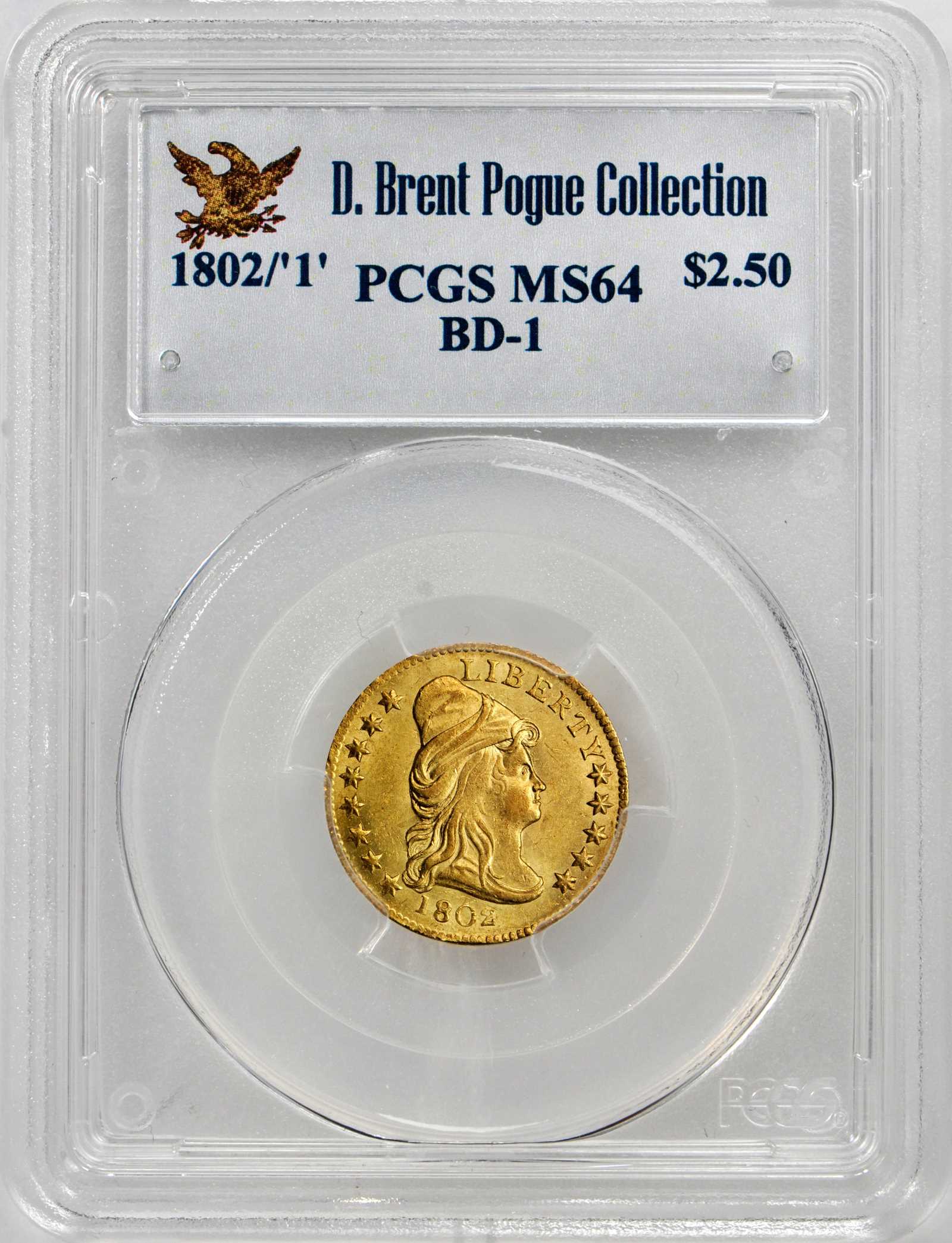 1802/'1' $2 1/2 Spiked Shield, BD-1 MS thumbnail 13