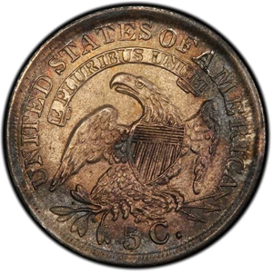 image for: 1836 Capped Bust Half Dime. Logan McCloskey-3. Rarity-1. Large 5. Mint State-66 (PCGS).