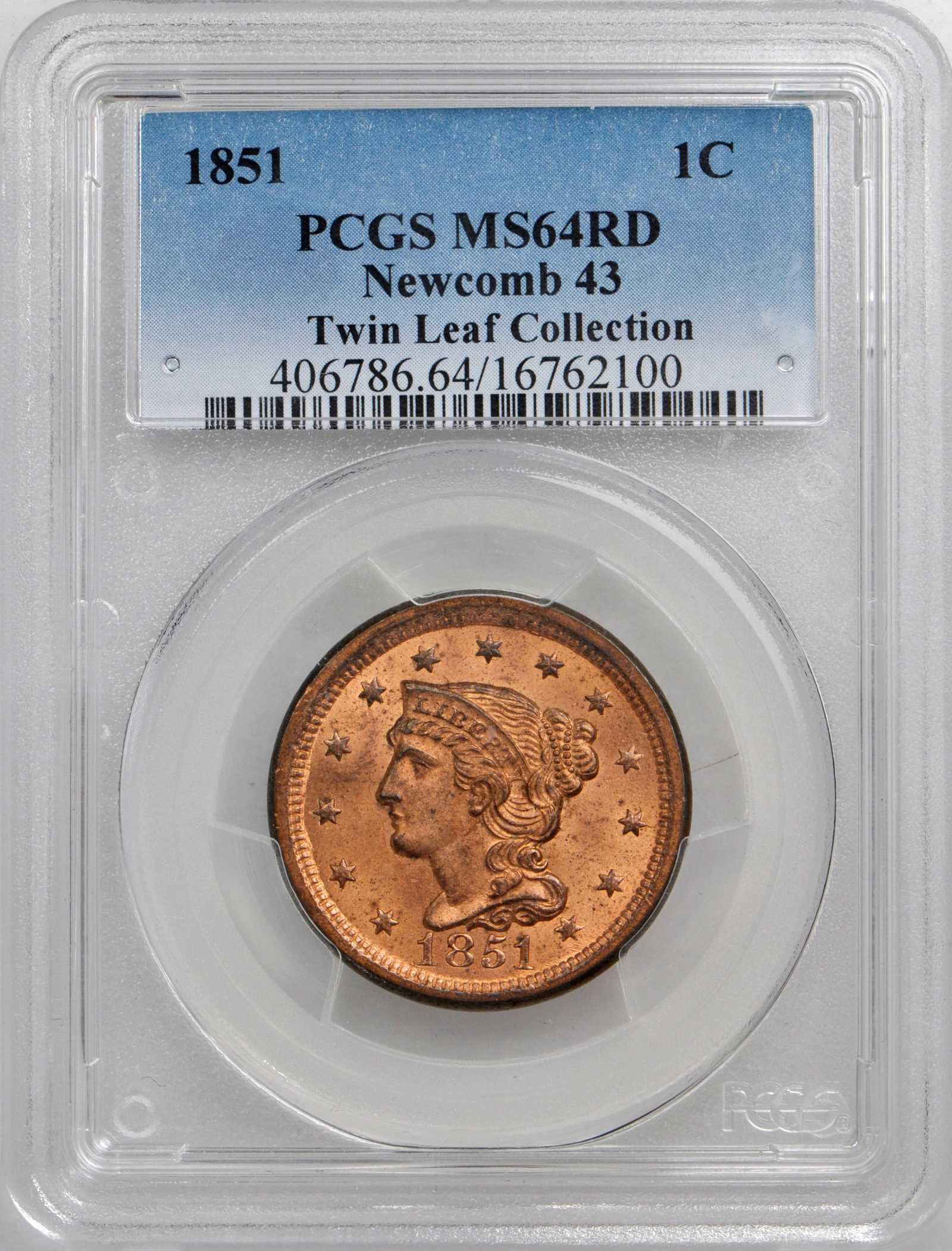 1851 1c MS RD MS64 RD thumbnail 8