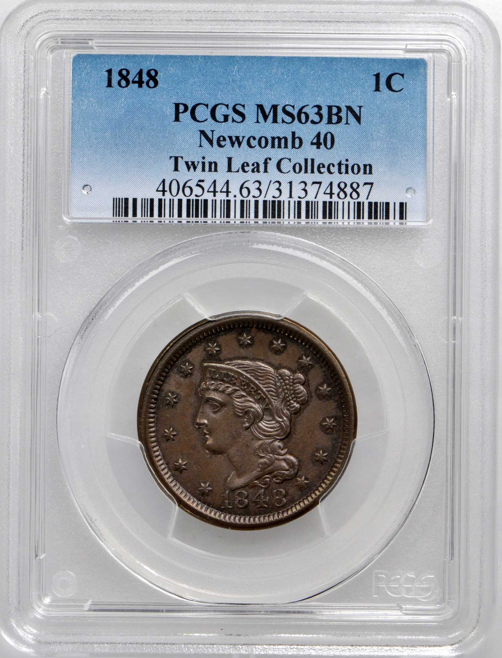 1848 1c N-40 MS BN thumbnail 2