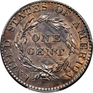 image for: 1822 Matron Head Cent. N-2. Unique as a Proof. Noyes Die State B/A. Proof-64 BN (PCGS).