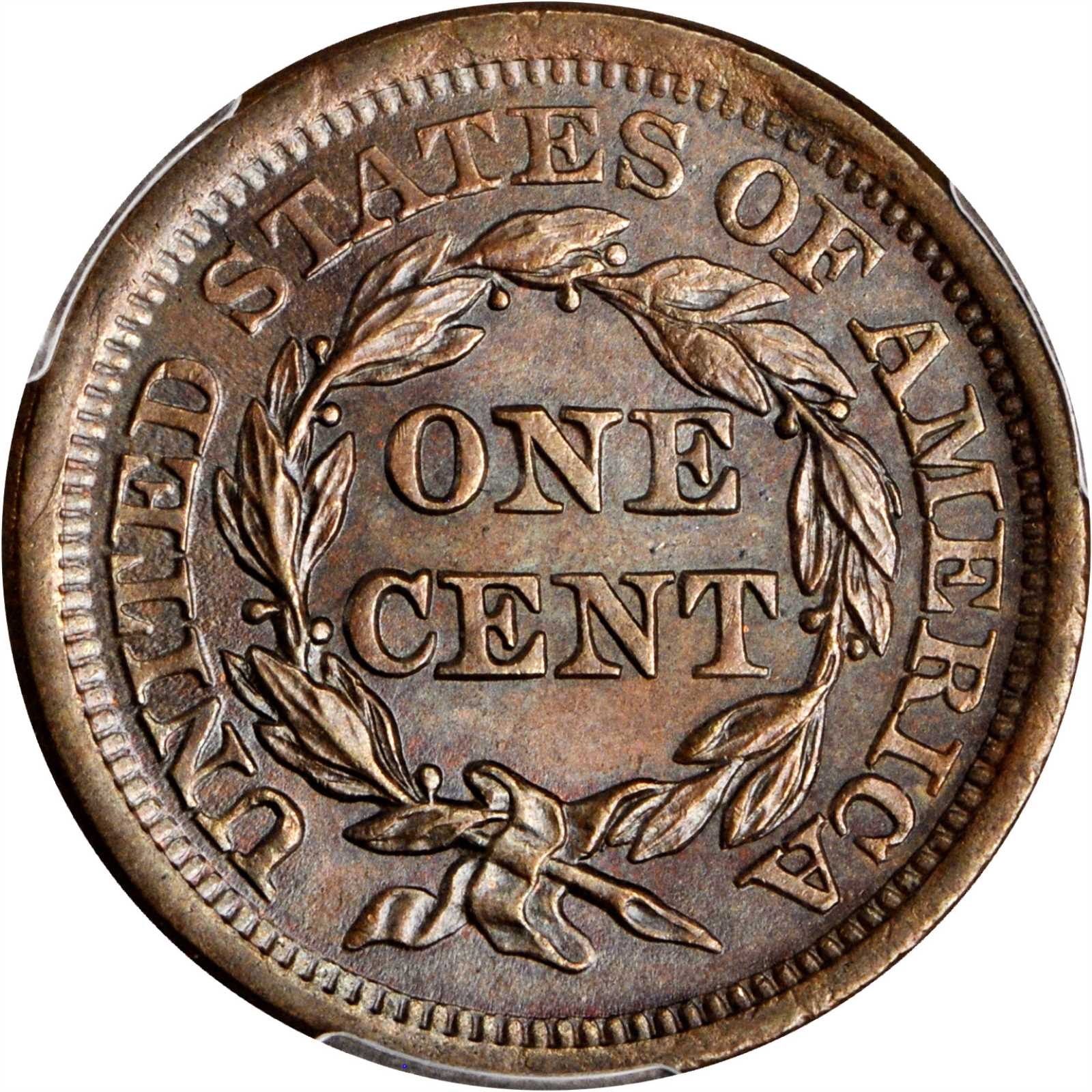 1855 1c Upright 55, N-6 MS BN thumbnail 4