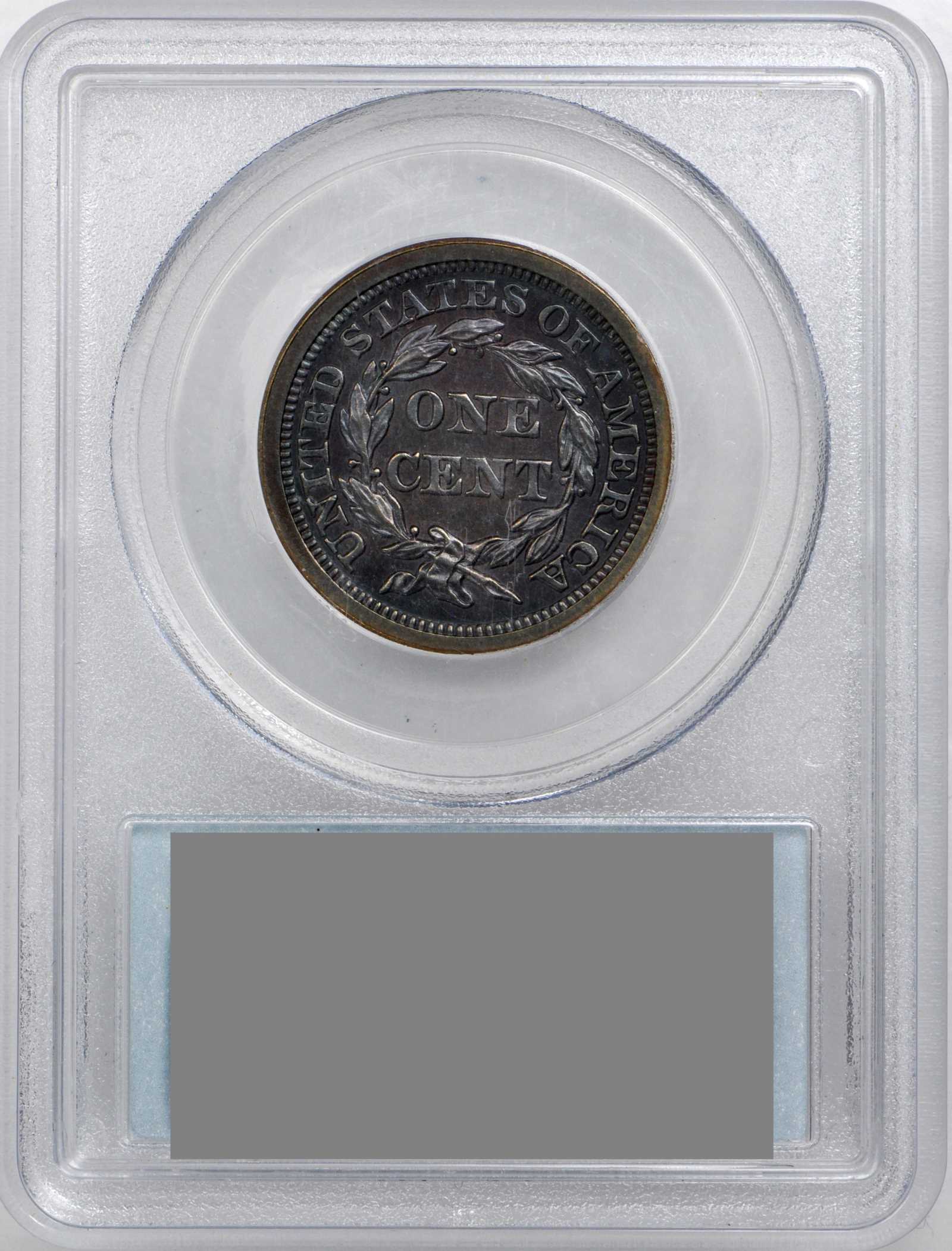 1856 1c Slanted 5 PR BN PR65 BN thumbnail 3