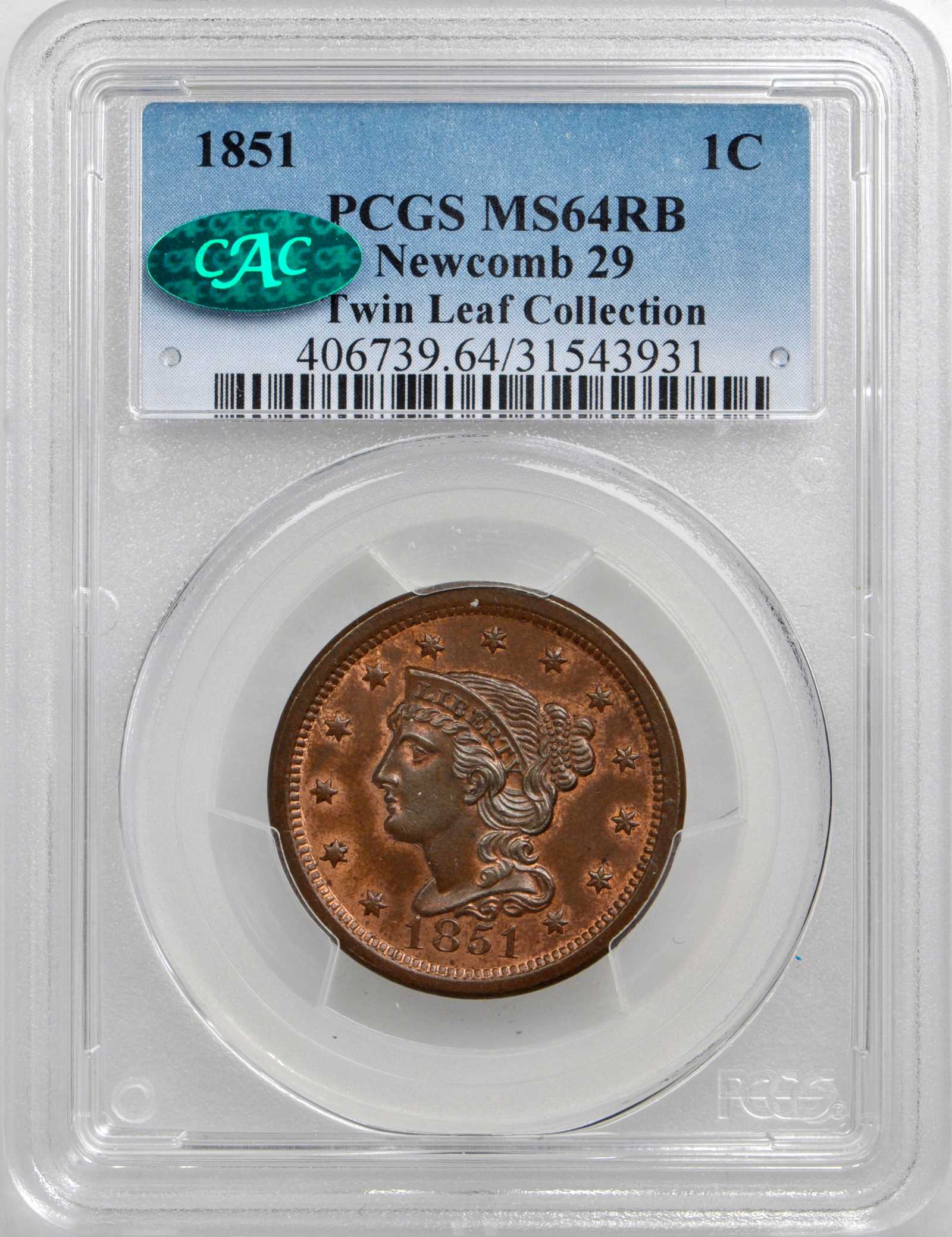 1851 1c MS RD MS64 RD thumbnail 18
