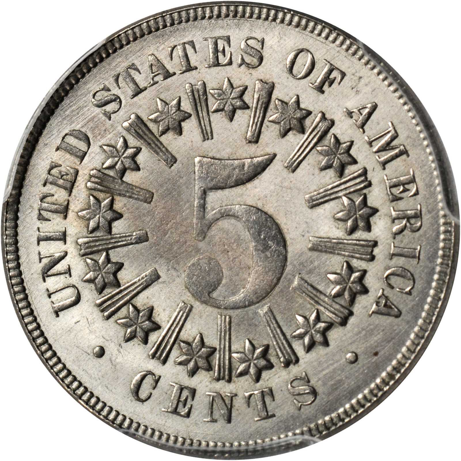 1866/1866 5c Rays, Repunched Date, FS-301 G4 CAC thumbnail 13