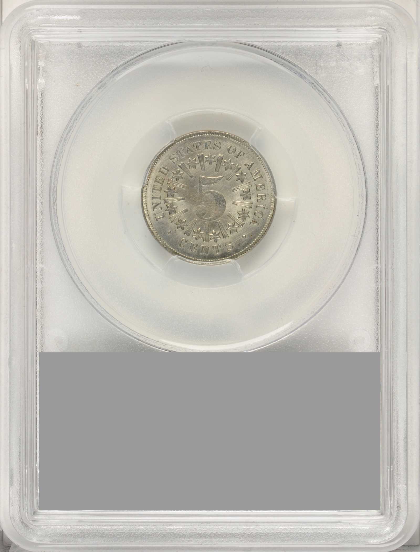 1866/1866 5c Rays, Repunched Date, FS-301 G4 CAC thumbnail 14
