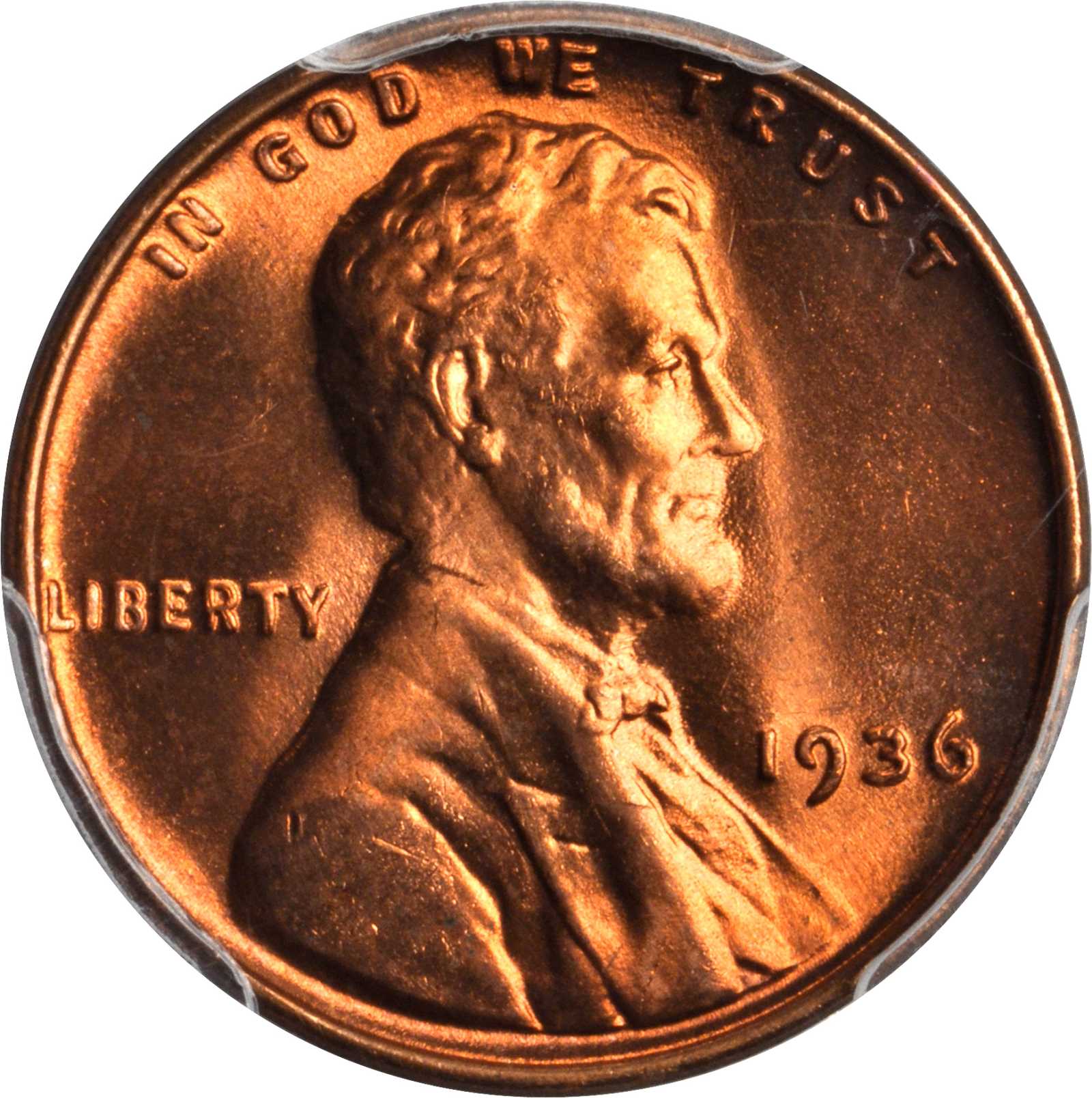 1936 Lincoln Cent. FS-103. Doubled Die Obverse. MS-66 RD (PCGS).