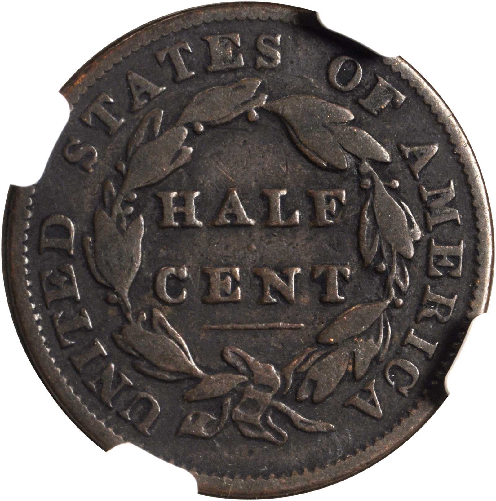 1837 50c Reeded Edge, GR-8 F12 thumbnail 2