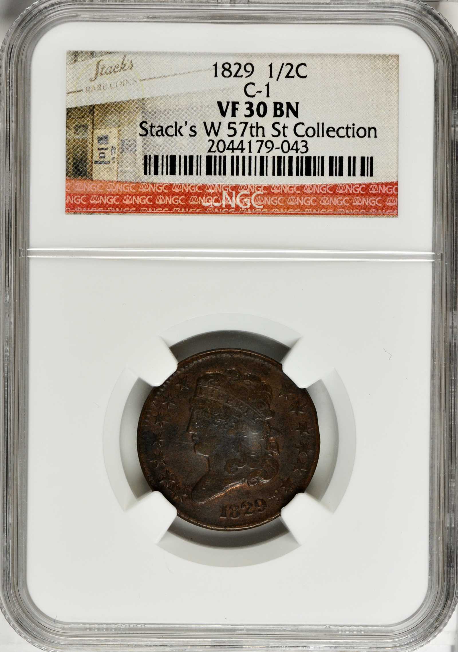 1844 1/2c Restrike, Reverse of 1856 PR RB PR67 RB CAC thumbnail 6