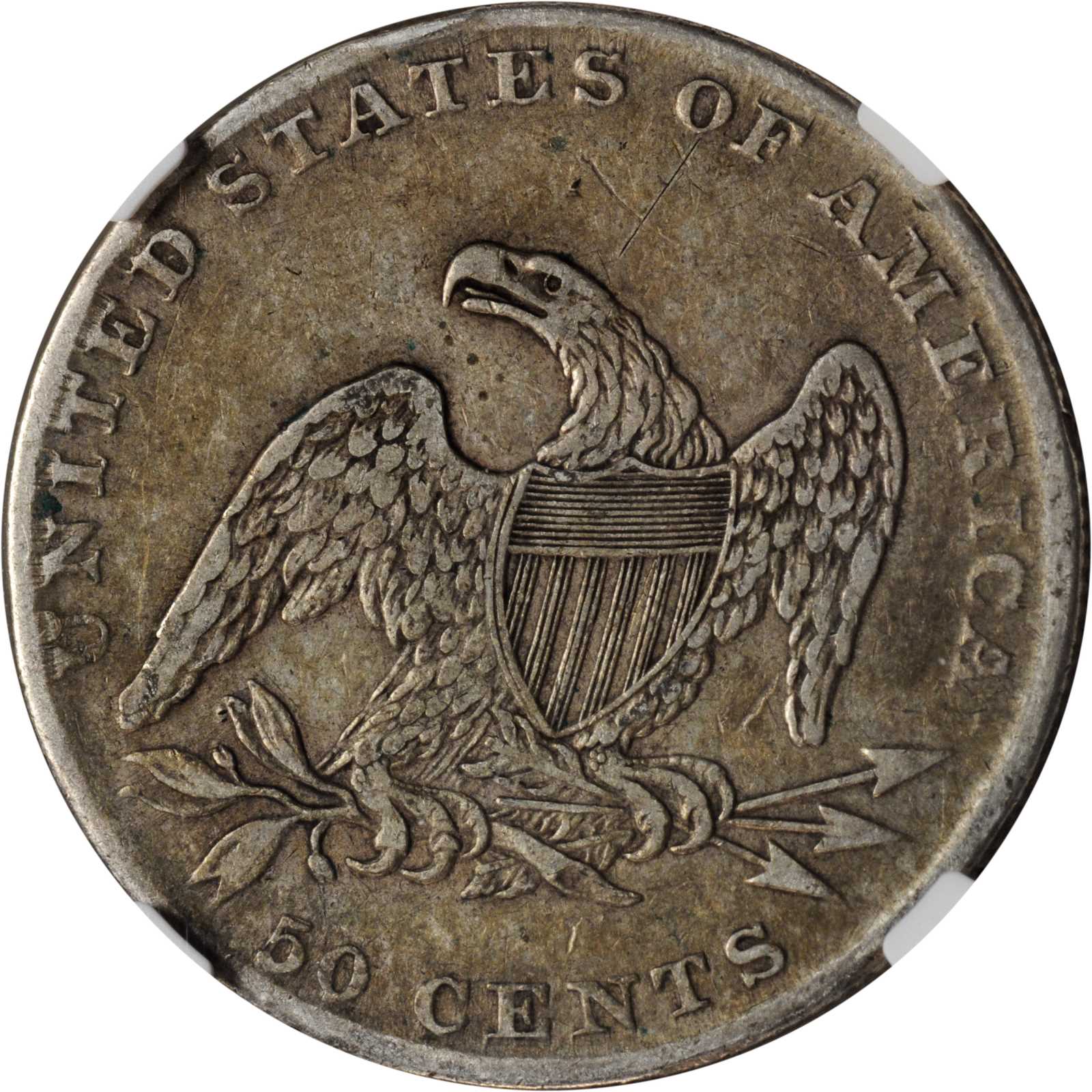 1837 50c Reeded Edge, GR-8 F12 thumbnail 6