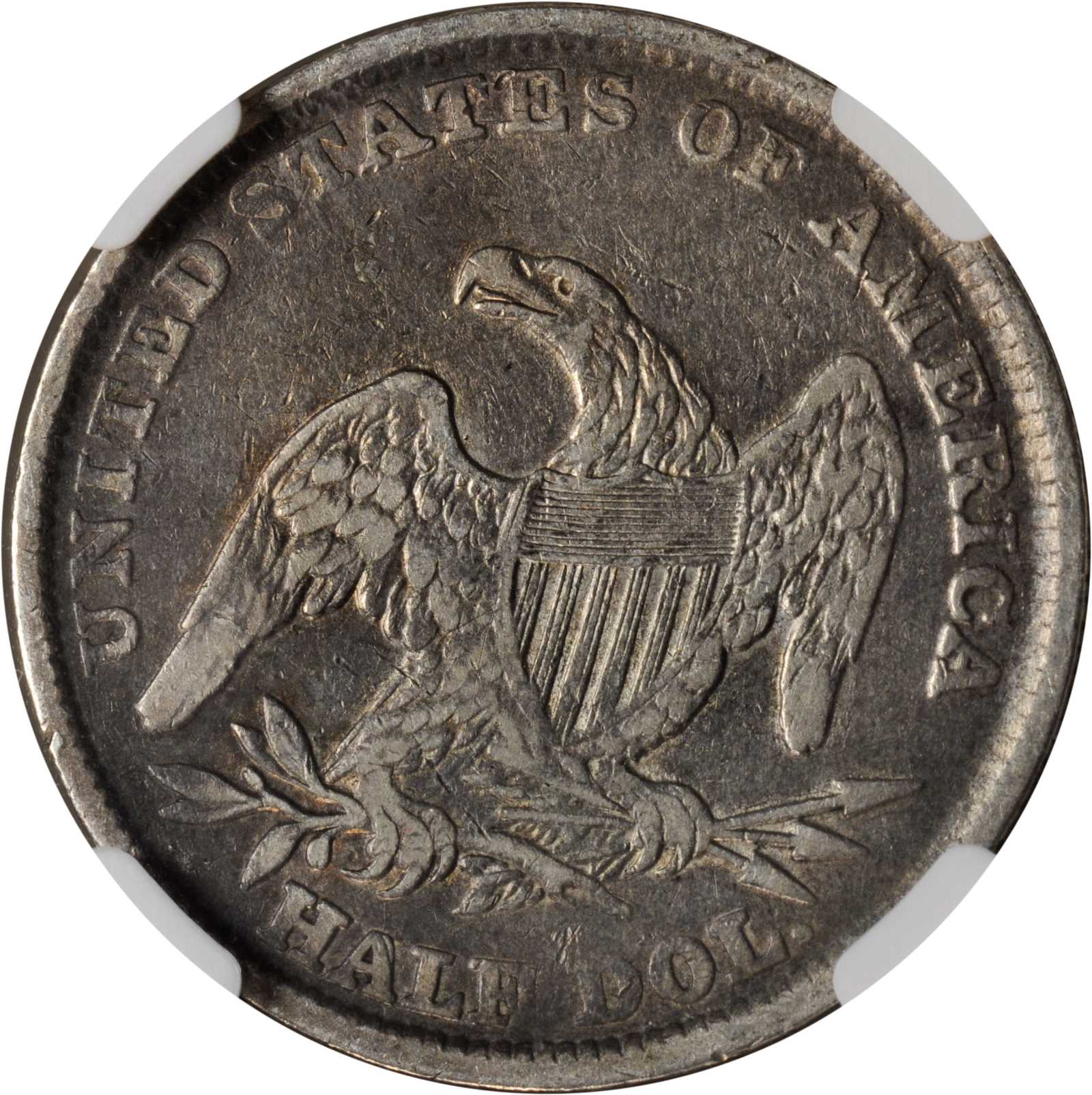 1839 50c Reeded Edge, Large Letters Reverse, GR-7 F15 thumbnail 8
