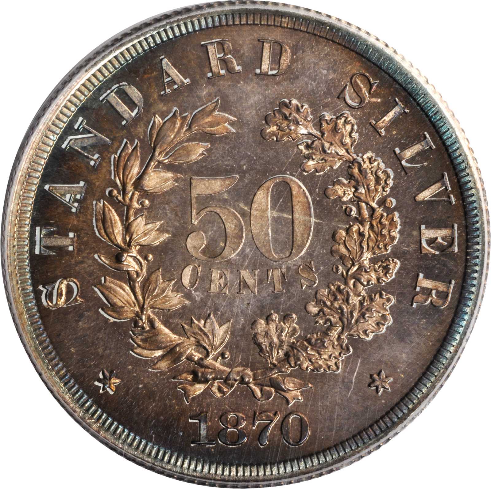 1870 P50c Silver, J-969 PR CAM thumbnail 7