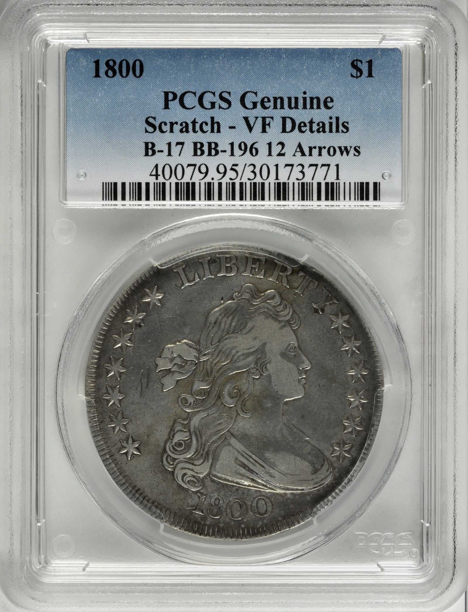 1800 $1  12 Arrows, B-17, BB-196 AG3 thumbnail 4