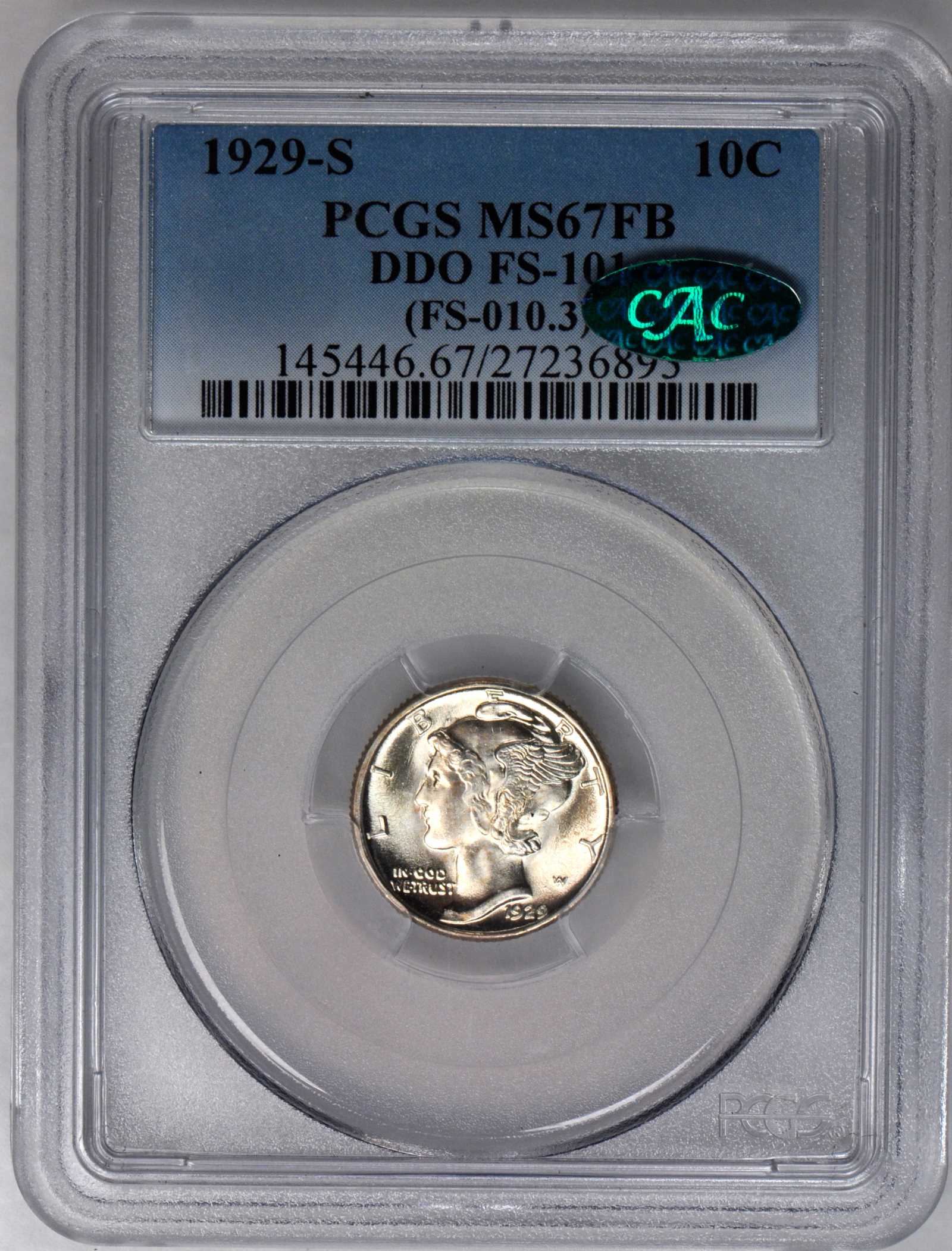 1929-S 10c Doubled Die Obverse, FS-101 MS FB thumbnail 9