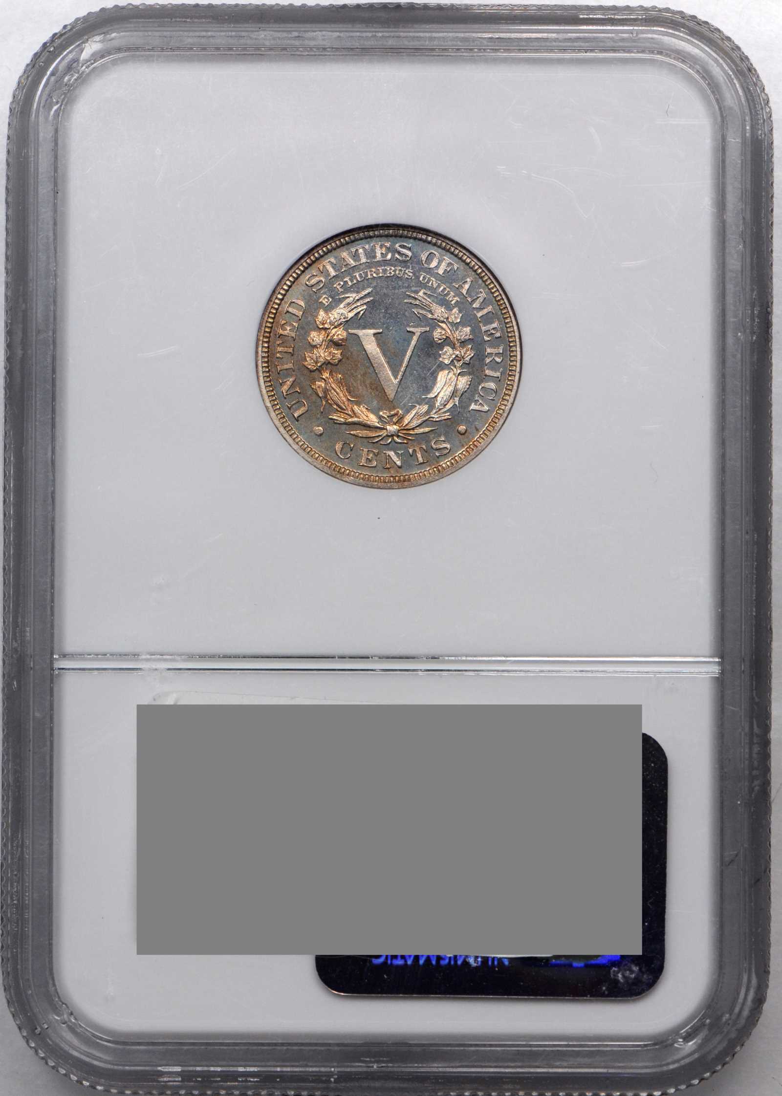 1884 5c Repunched Date, FS-301 PR CAM PR63 CAM thumbnail 5