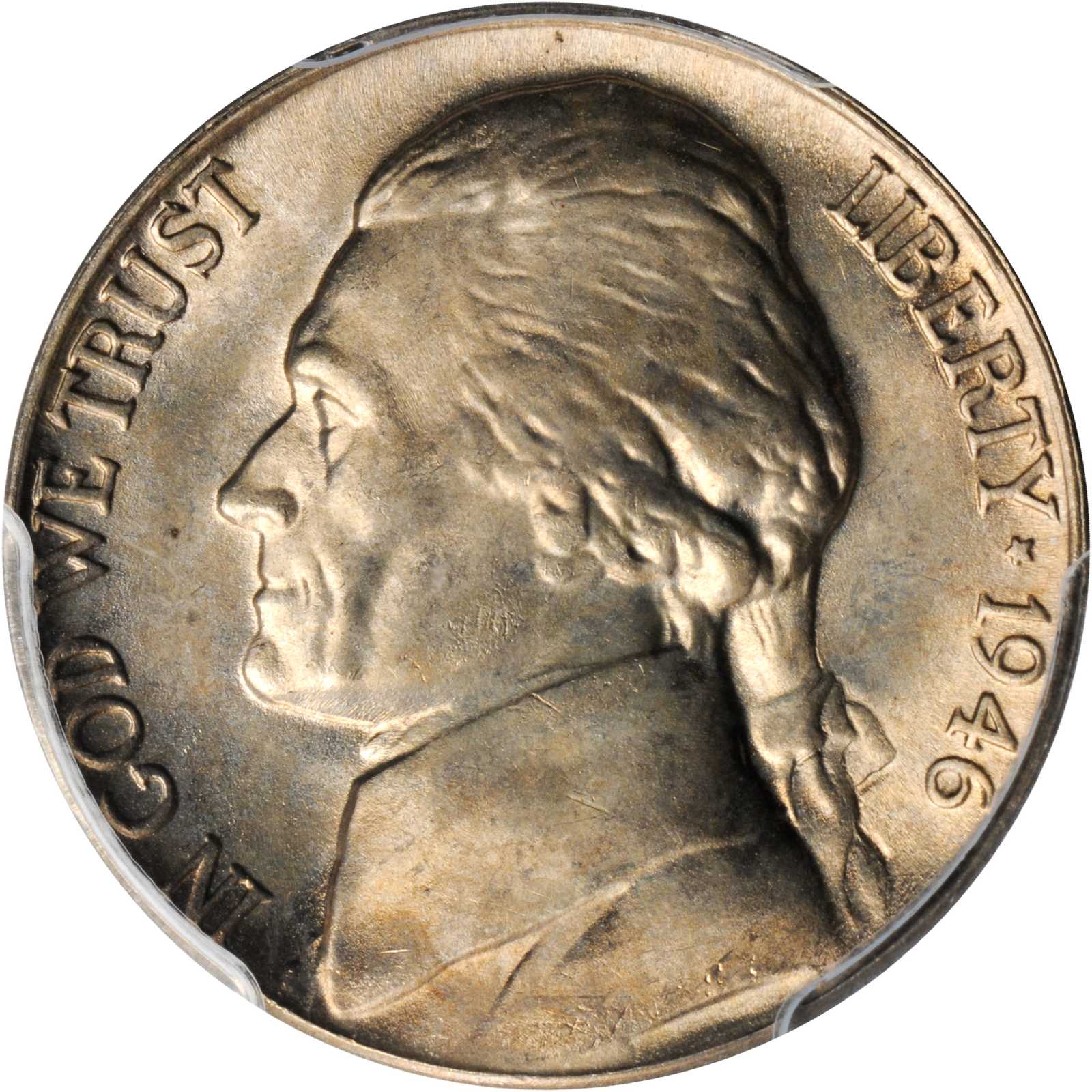 1946-D/D Jefferson Nickel. FS-501. D/Inverted D. MS-66 FS (PCGS).