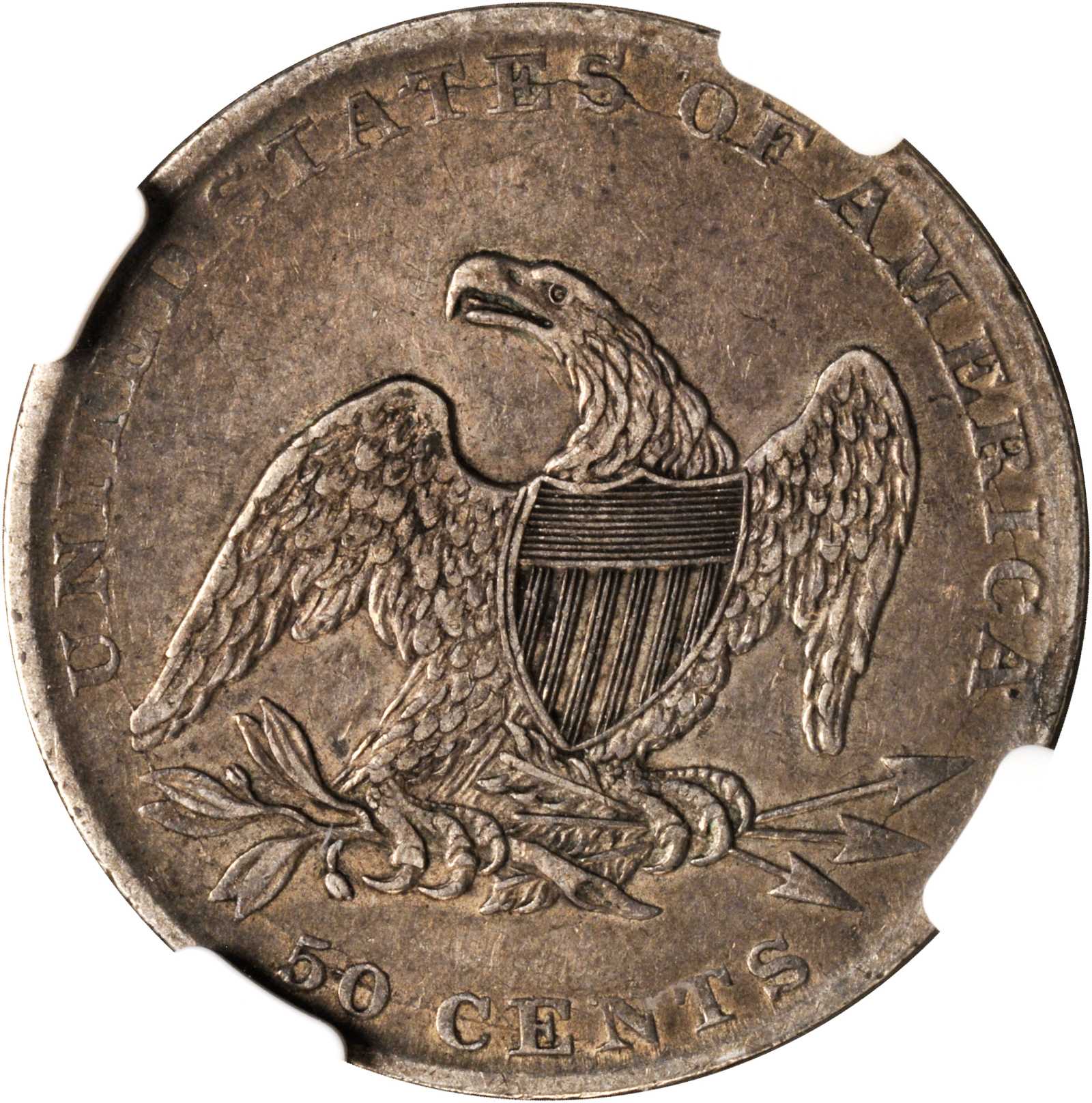 1837 50c Reeded Edge, GR-9 VF30 thumbnail 6