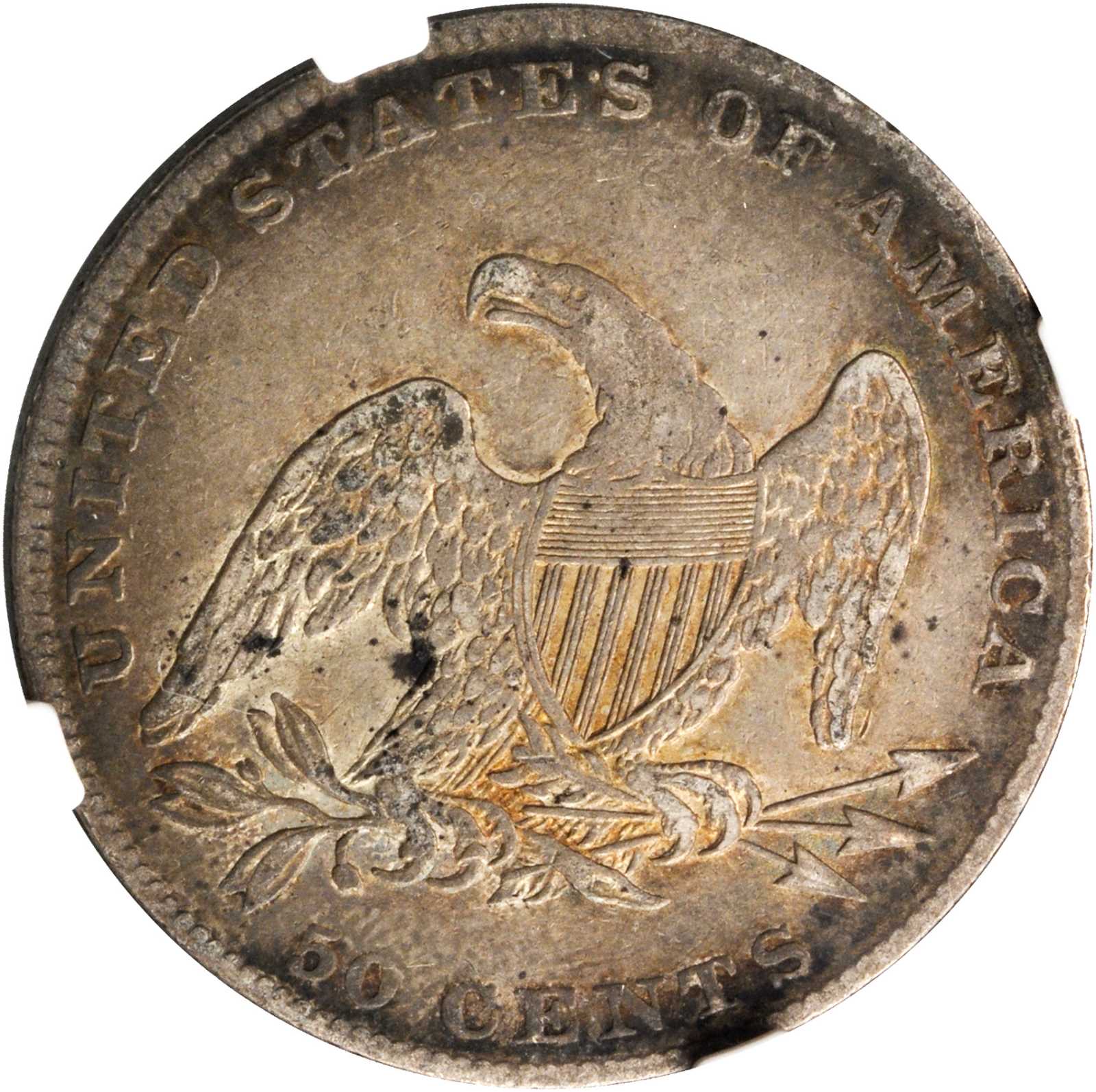 1837 50c Reeded Edge, GR-5 G6 thumbnail 4