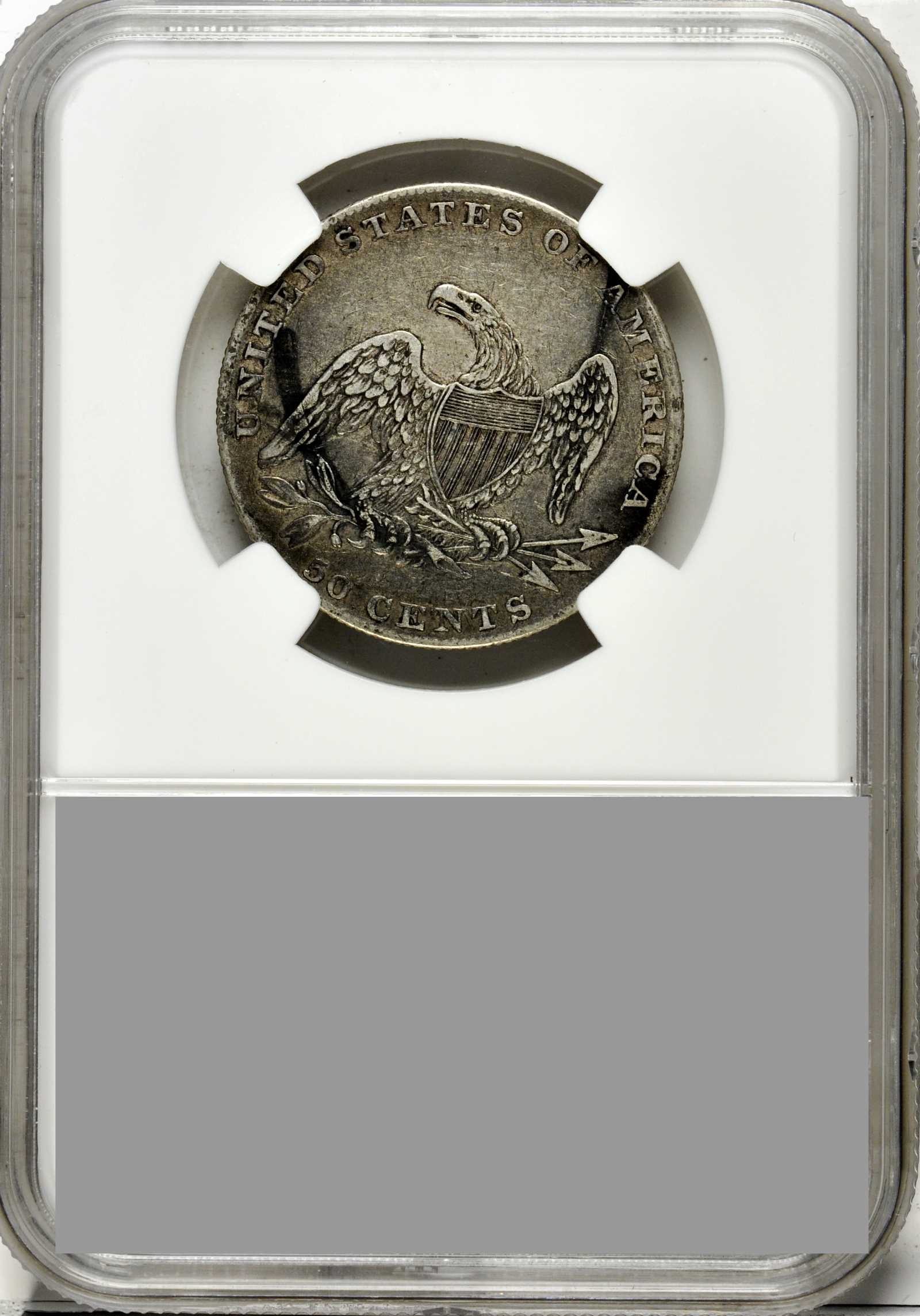 1837 50c Reeded Edge, GR-12 VG10 CAC thumbnail 4
