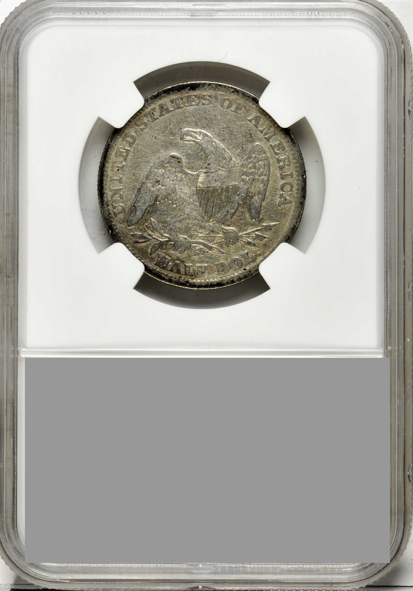 1839 50c Reeded Edge, Large Letters Reverse, GR-7 F15 thumbnail 5