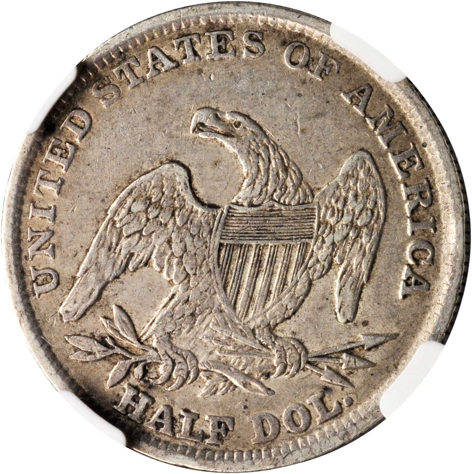 1839 50c Reeded Edge, Large Letters Reverse, GR-7 F15 thumbnail 12