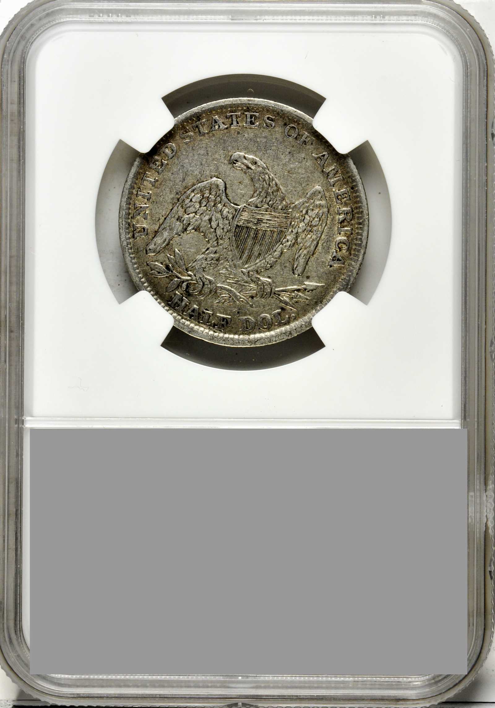 1839 50c Reeded Edge, Large Letters Reverse, GR-7 F15 thumbnail 13