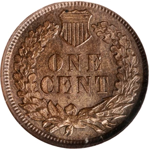 image for: 1897 Indian Cent. Snow-1, FS-401 (FS-011.5). Misplaced Date. MS-65 BN (NGC).