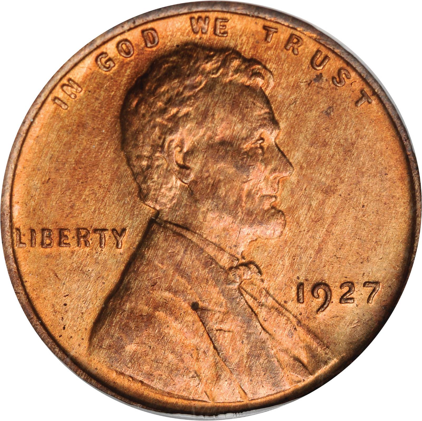 1927 Lincoln Cent. FS-101 (FS-013.5). Doubled Die Obverse. MS-64 RD (ANACS).