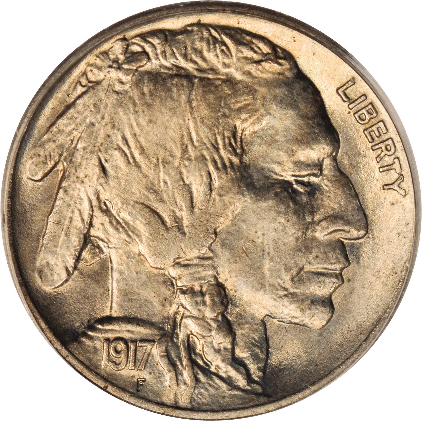 1917 Buffalo Nickel. FS-801 (FS-016.4). Doubled Die Reverse. MS-64 (PCGS).