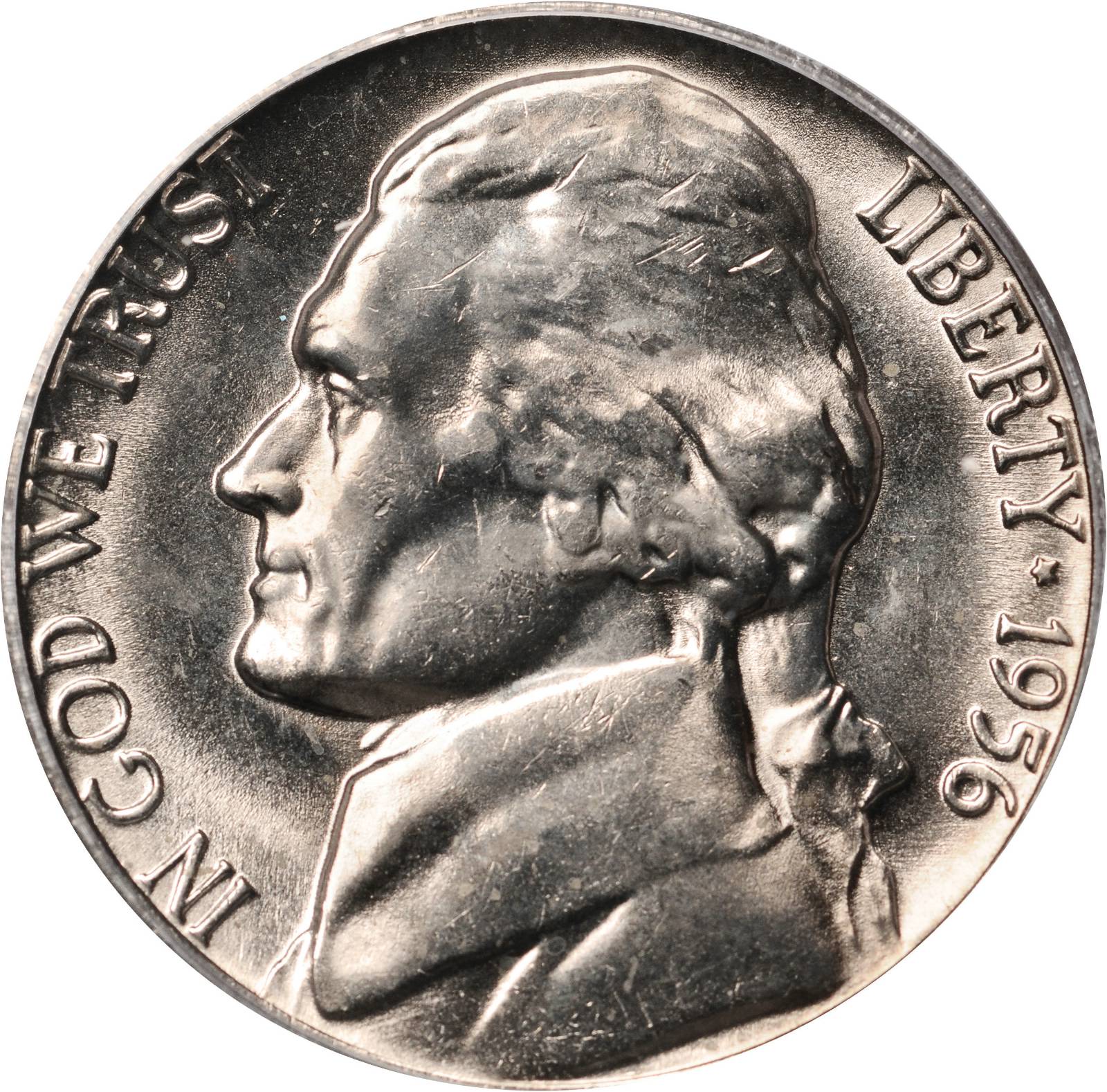 1956 Jefferson Nickel. FS-801 (FS-035.2). Quadrupled Die Reverse. MS-64 (PCGS).