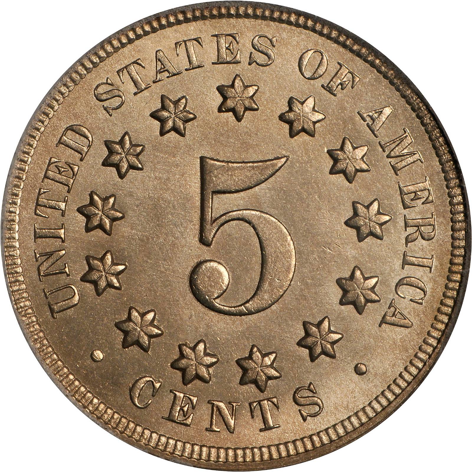 1868 5c Repunched Date, FS-301 MS65 thumbnail 2