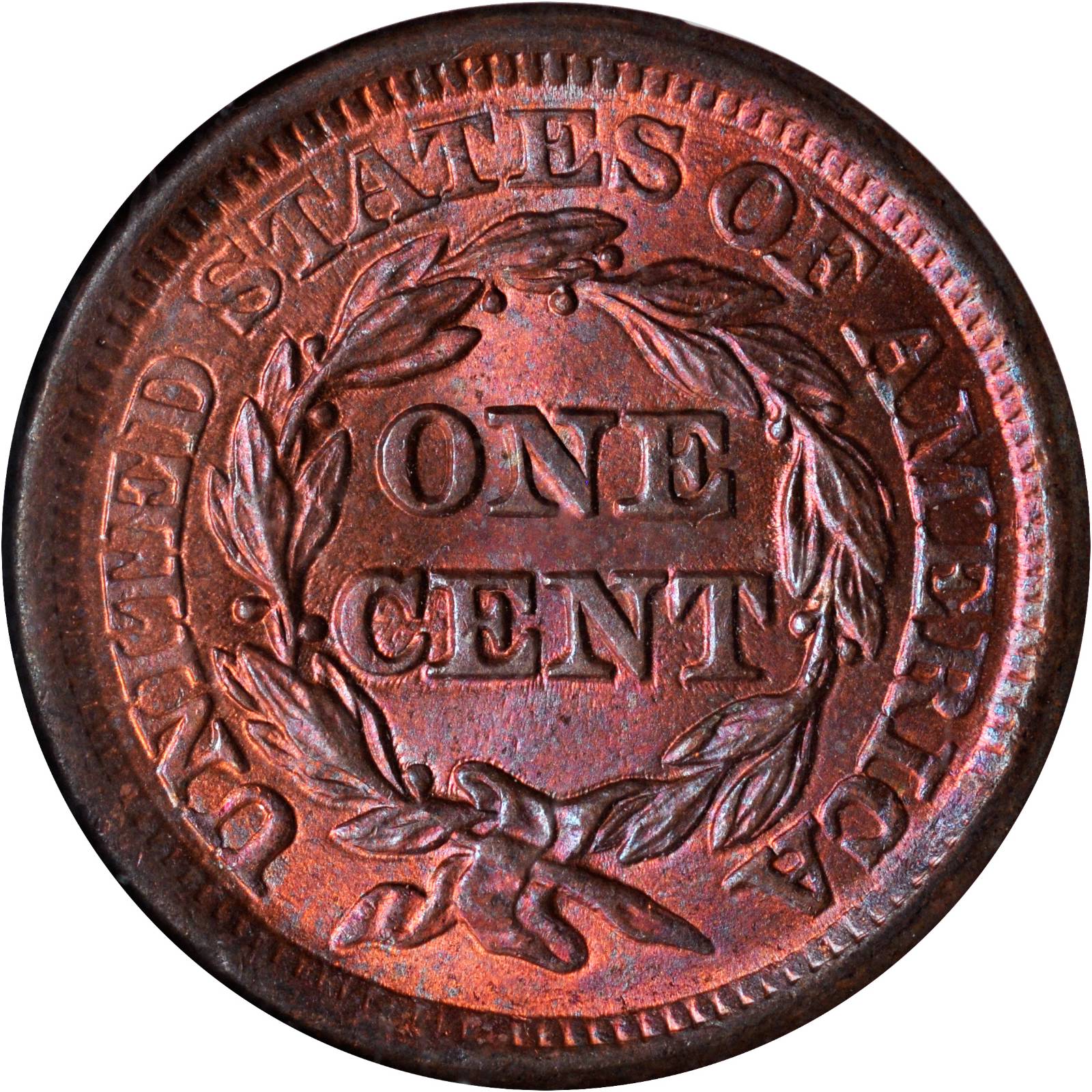 1856 1c Upright 5, N-11 MS BN thumbnail 2