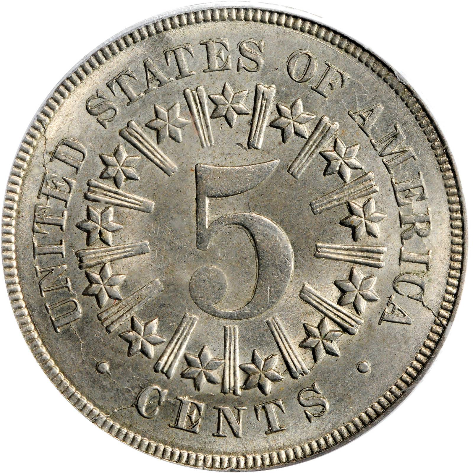 1866/1866 5c Rays, Repunched Date, FS-301 G4 CAC thumbnail 17
