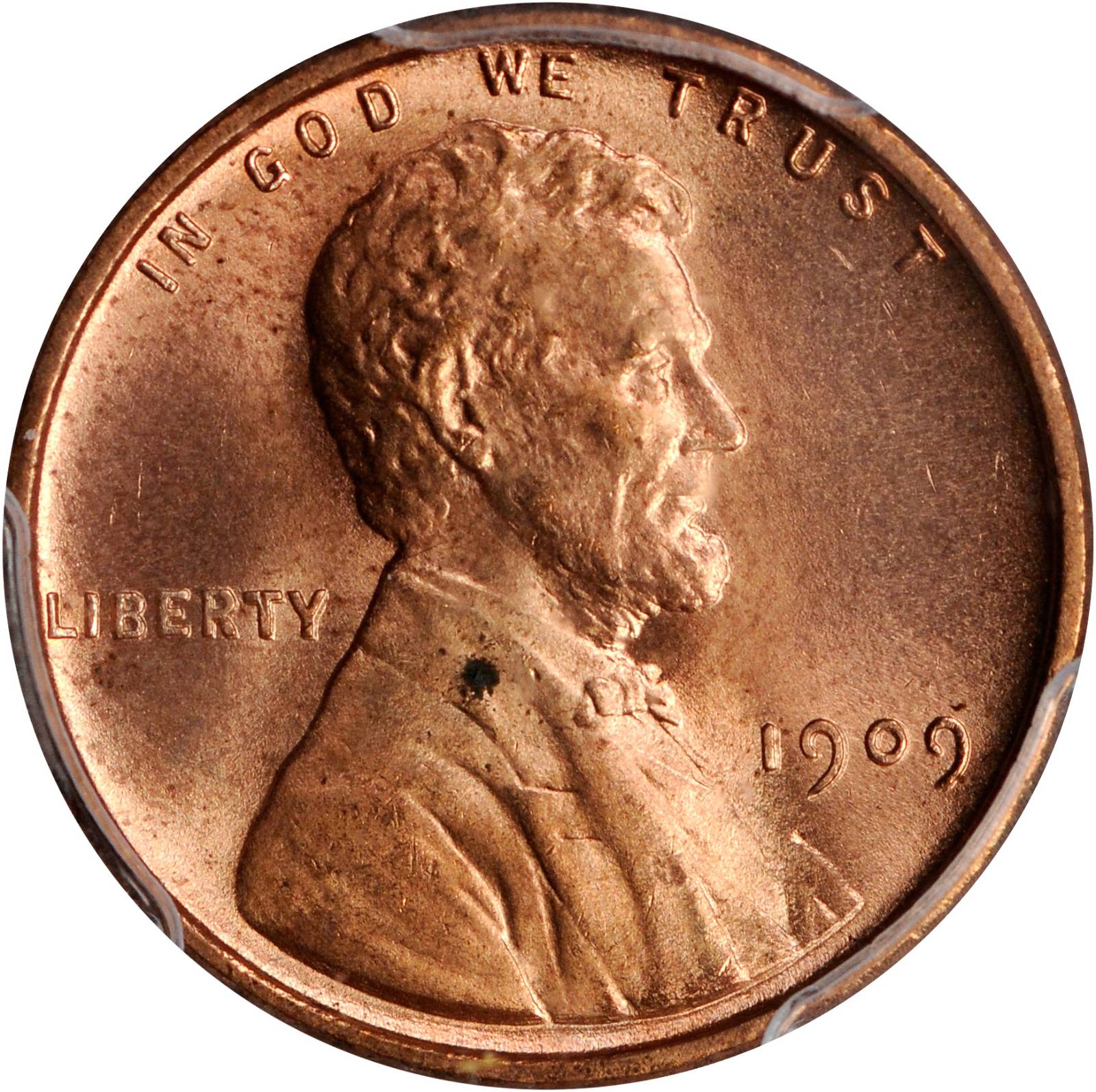 1909 Lincoln Cent. V.D.B. FS-1101. Doubled Die Obverse. Genuine--Code 91, Questionable Color (PCGS).