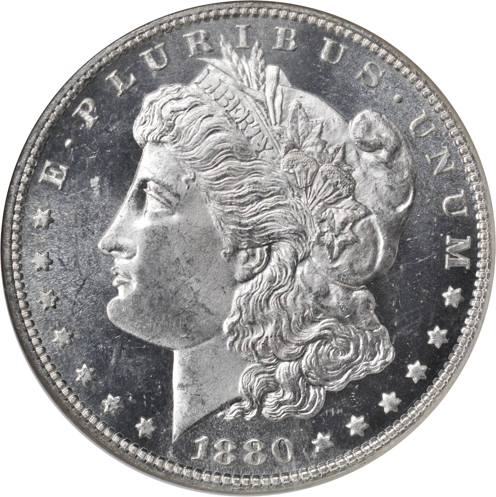 1880/79-O Morgan Silver Dollar. VAM-4. Top 100 Variety. Crossbar Overdate. Micro O. MS-64 DPL (NGC).
