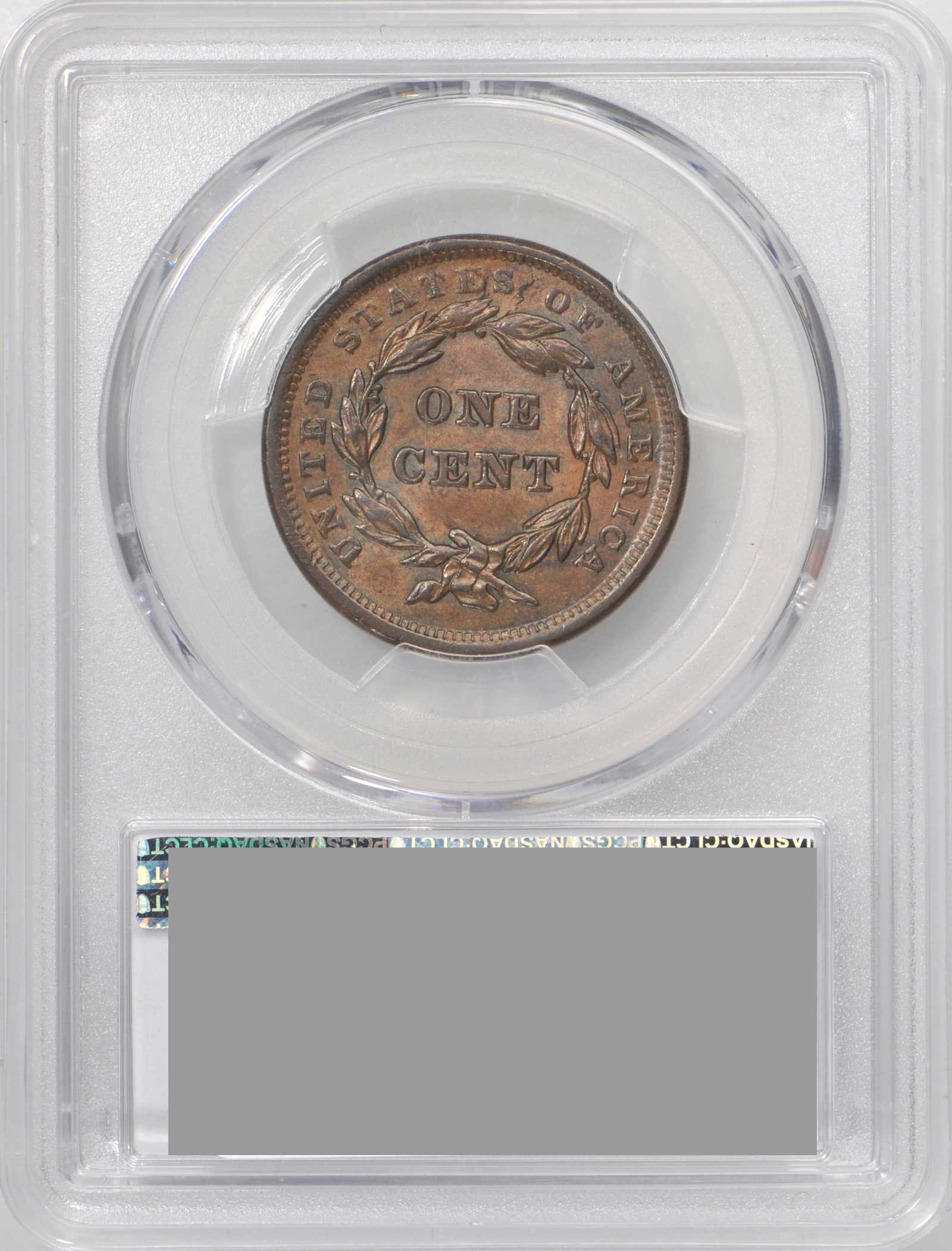 1843 1c Petite Head, Sm. Letters, N-3 MS BN thumbnail 3