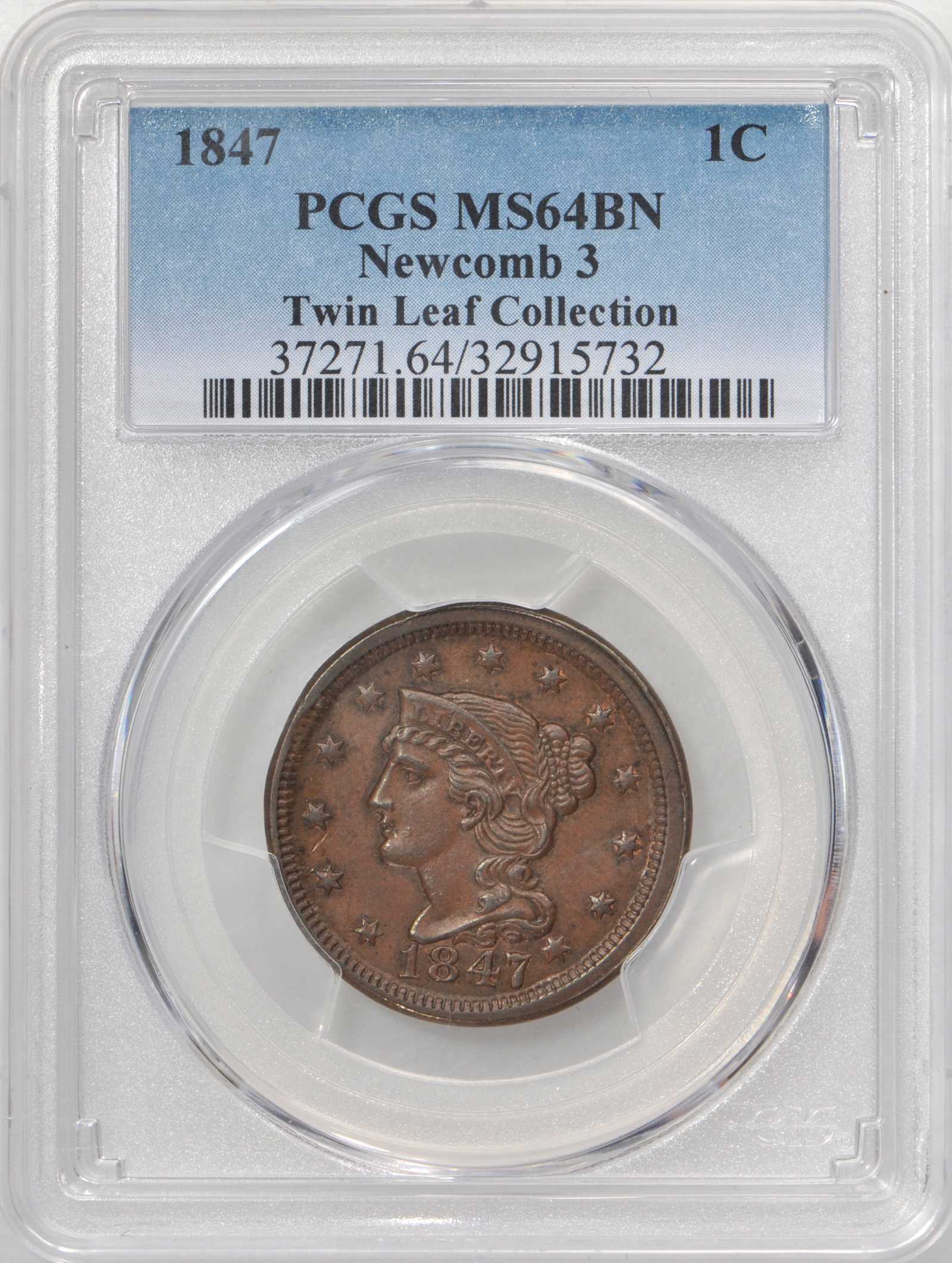 1847 1c N-3 MS BN thumbnail 4
